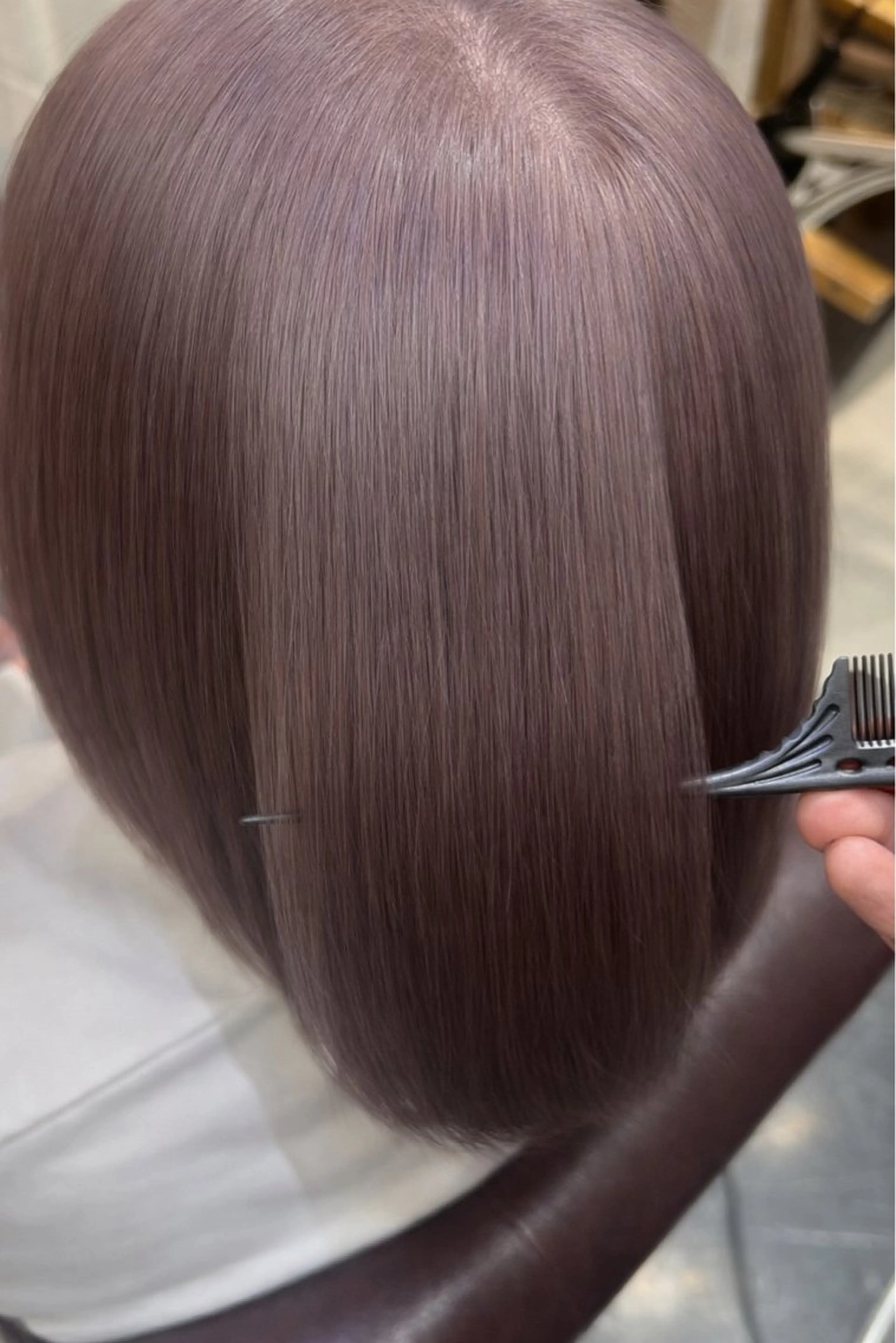 カラー ダブルカラー ラベンダーカラー 松波 慧太のヘアスタイル