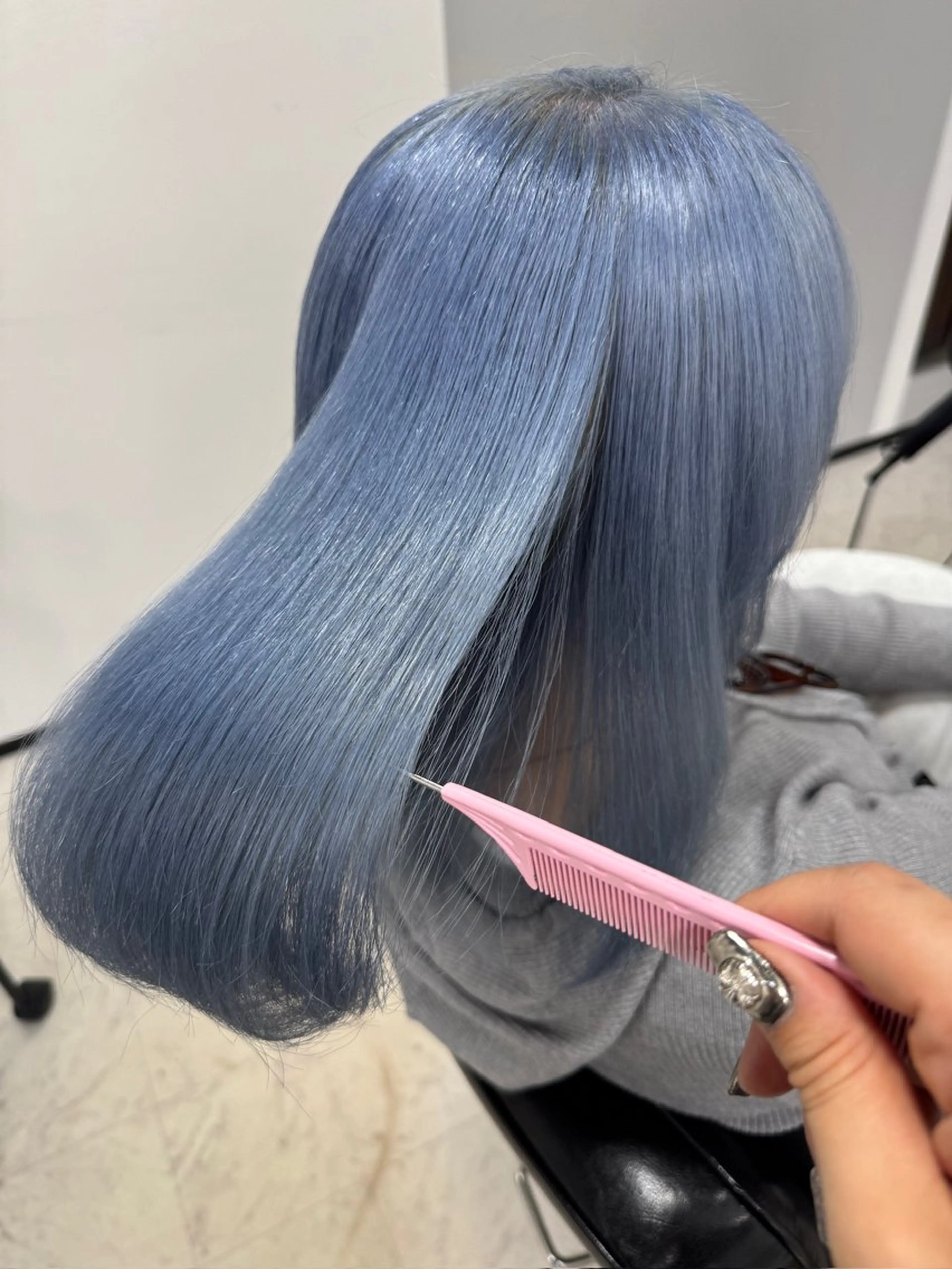 ミディアム カラー カット ヘアカラー トリートメント ヒラガカナ▼ ECLAT HAIRのヘアスタイル