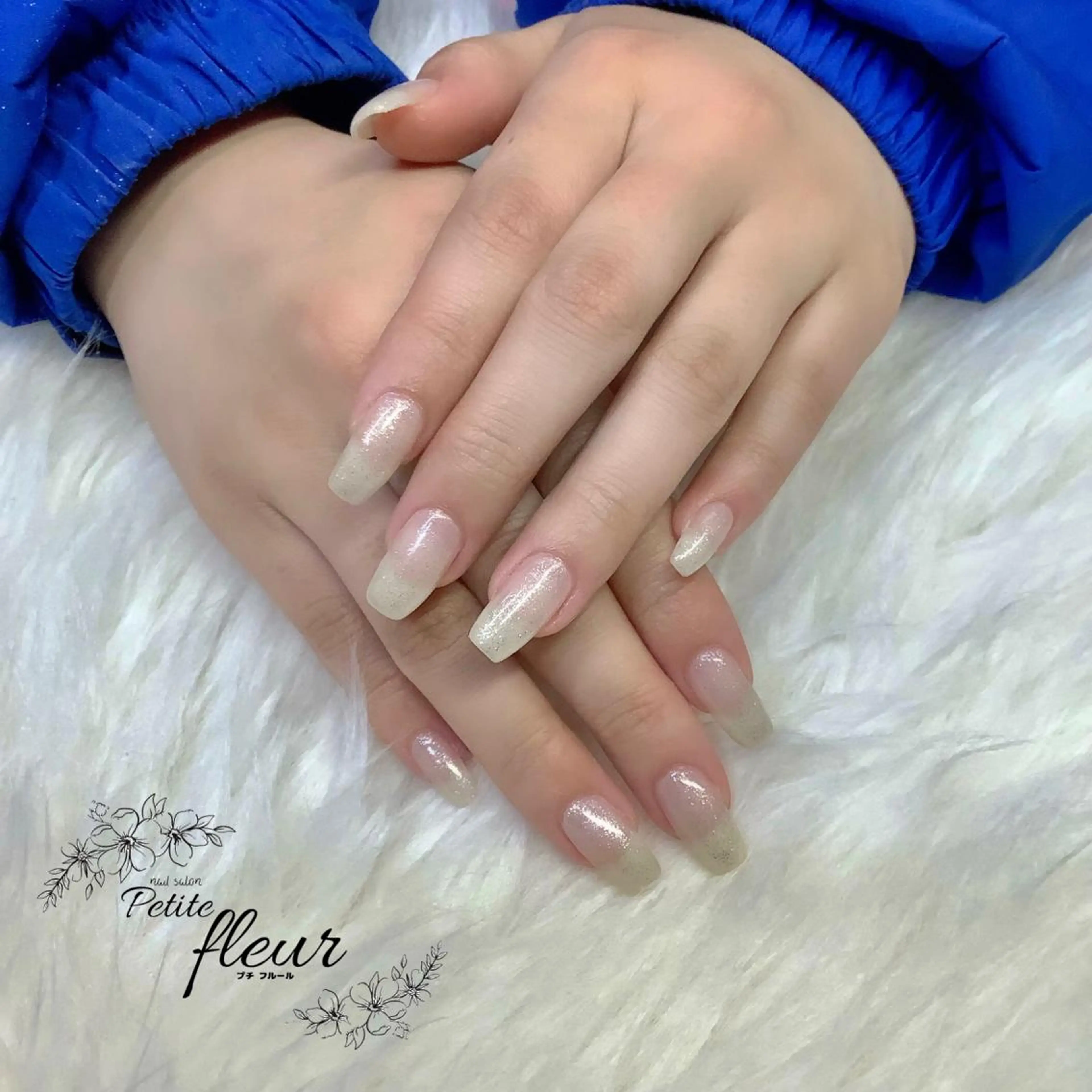 ネイル ラメ(グリッター) ワンカラーネイル ハンドネイル ❁⃘*。Petite fleur❁⃘*りさのネイルデザイン