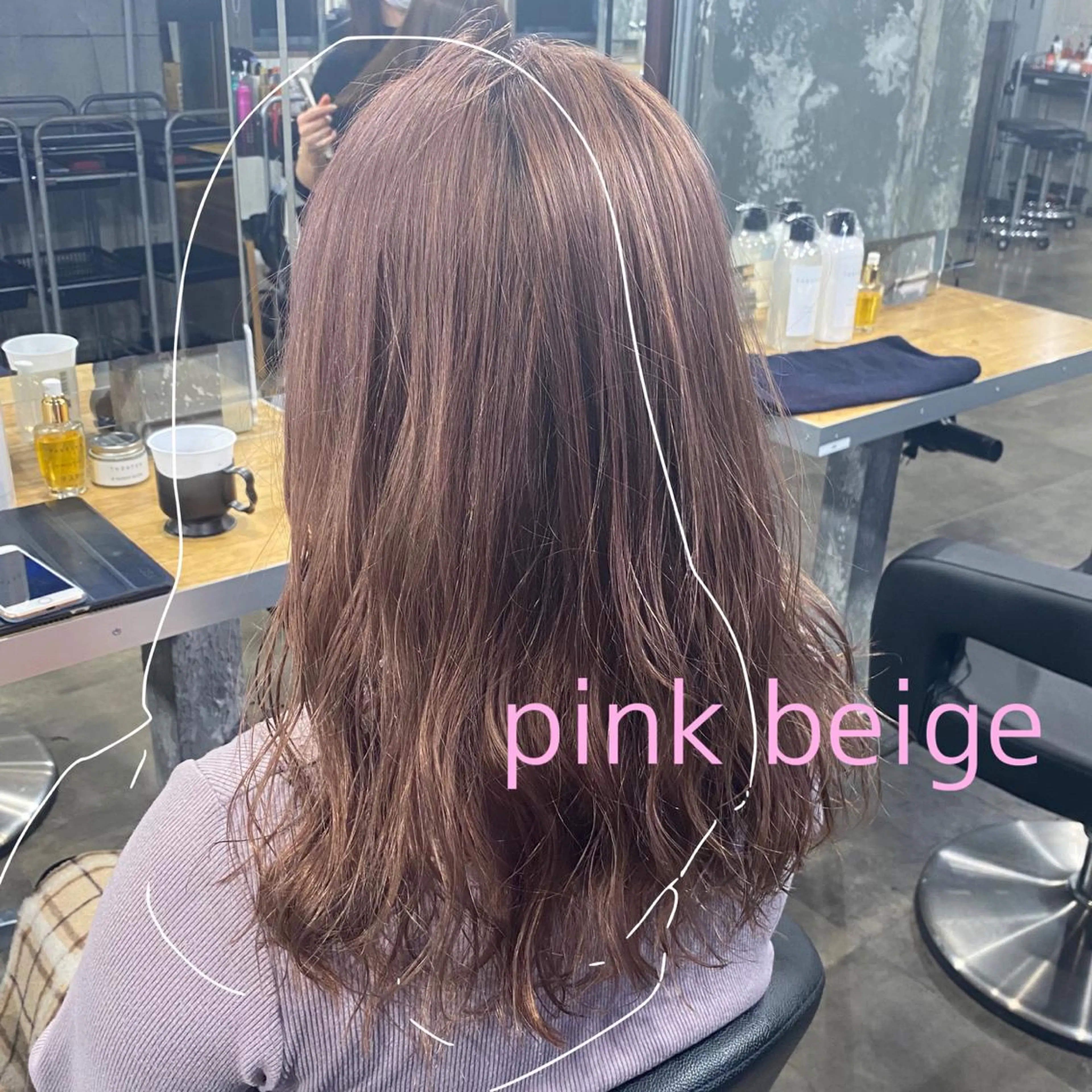 セミロング カラー ヘアアレンジ 赤味消し.髪質改善 🌿𝘠𝘜𝘙𝘐のヘアスタイル