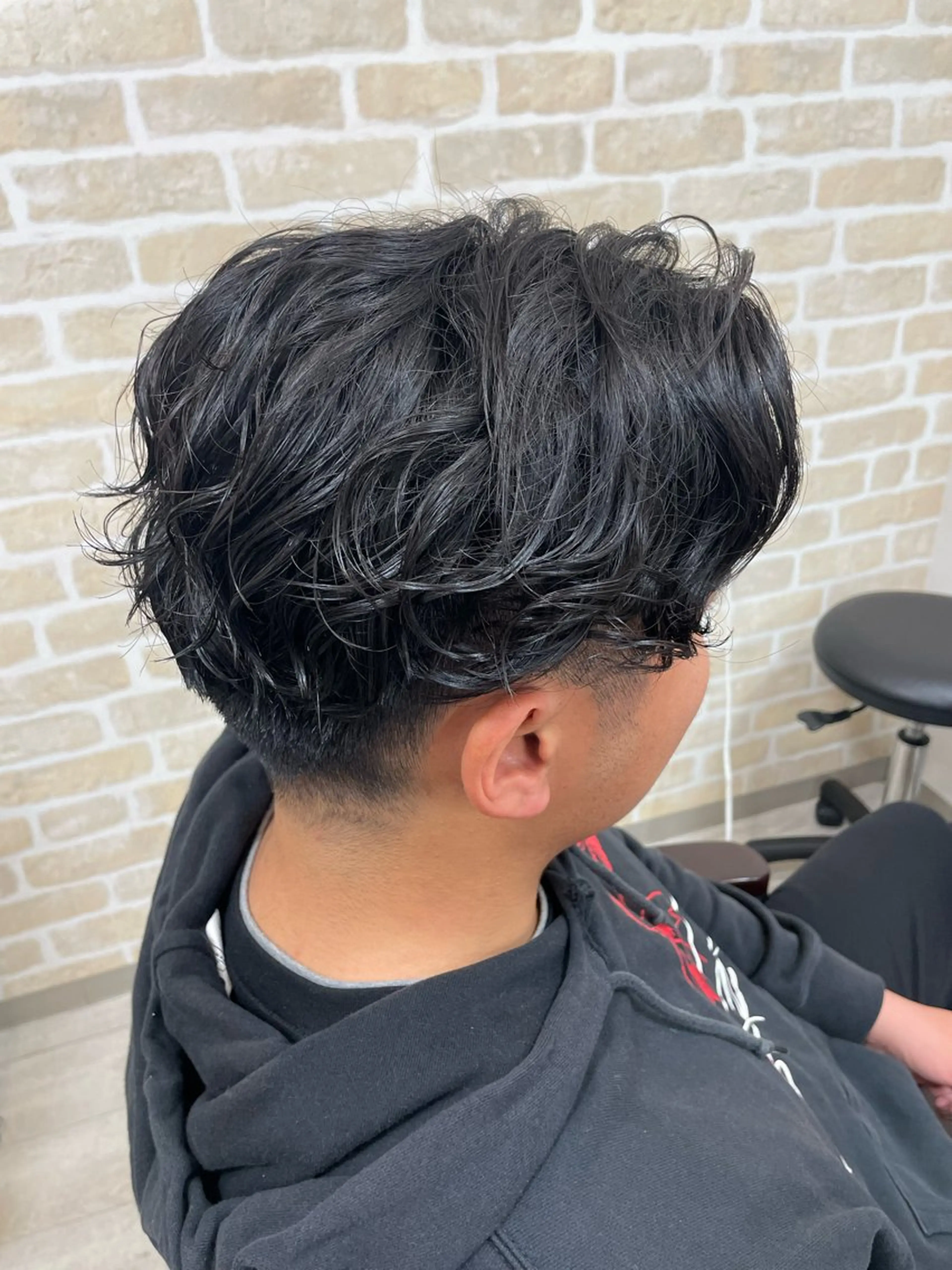 メンズ メンズパーマ アイブロウ◎ rista藤岡佳世のヘアスタイル