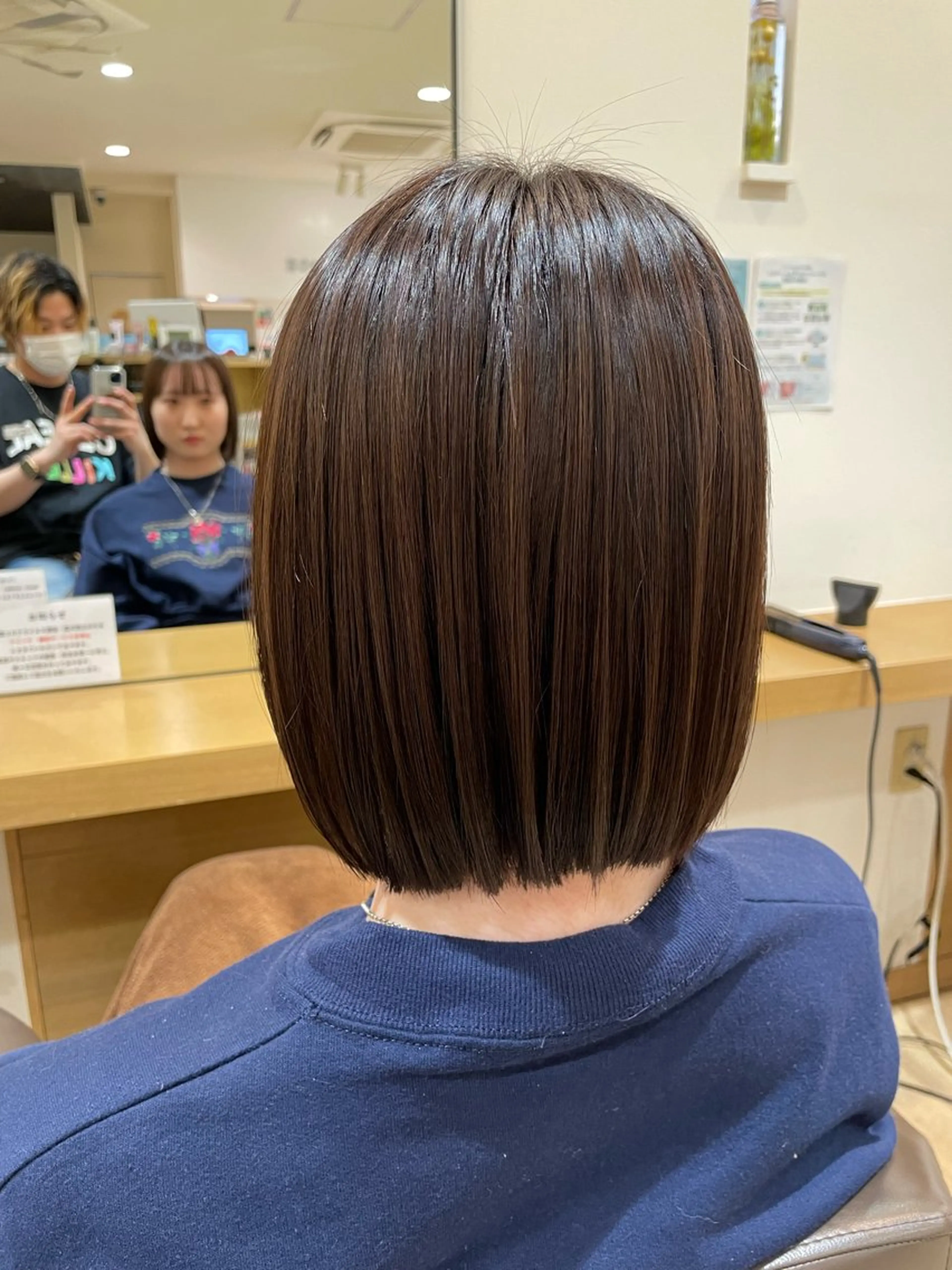 ショート カラー パーマ 韓国レイヤー🎀/ 顔周り特化🎀/豊田のヘアスタイル