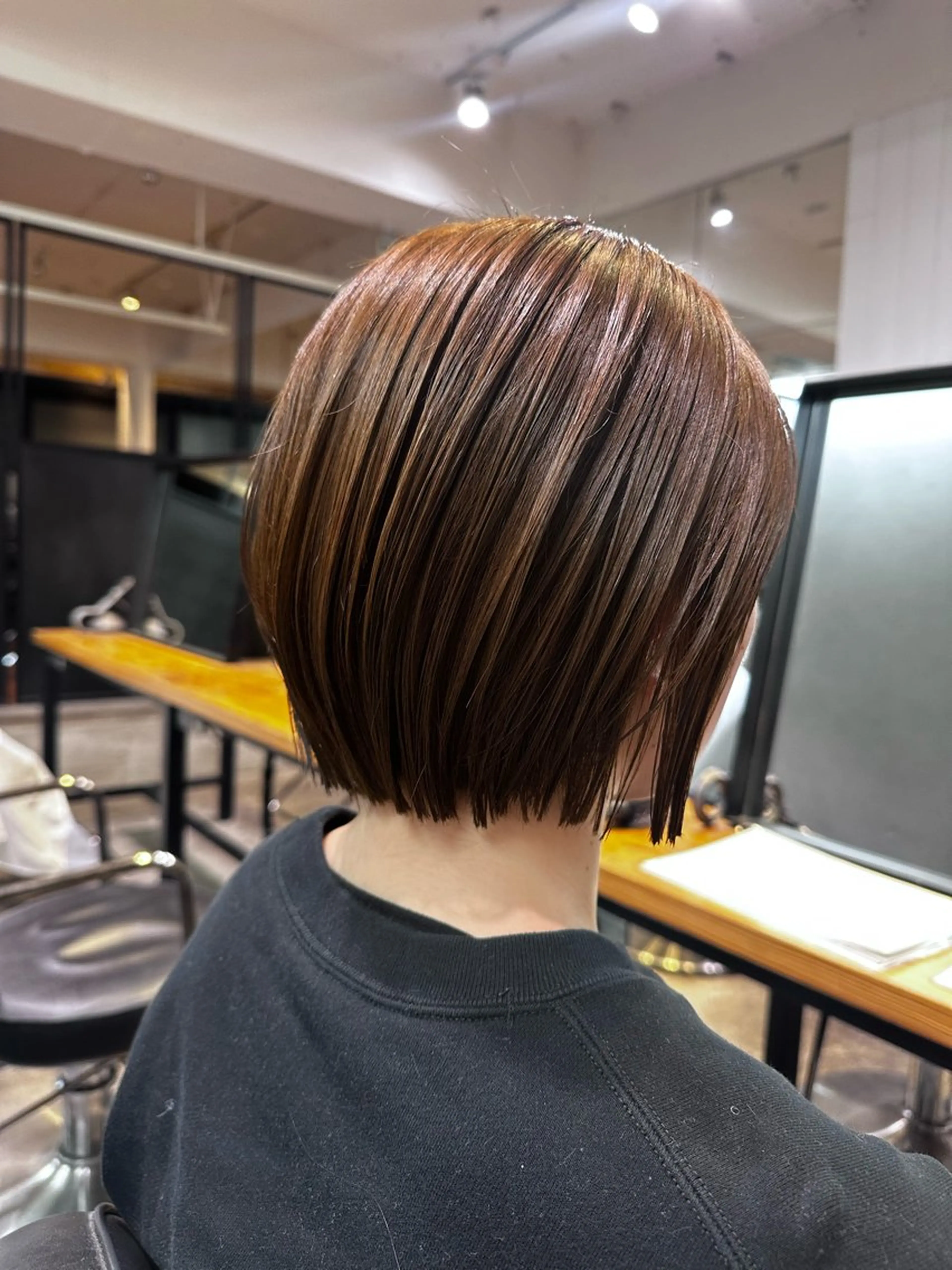 ショートボブ🩷＋内部補修プレミアムトリートメント👼🏻【※レディース限定、5cm前後切らせていただける方限定※】の写真