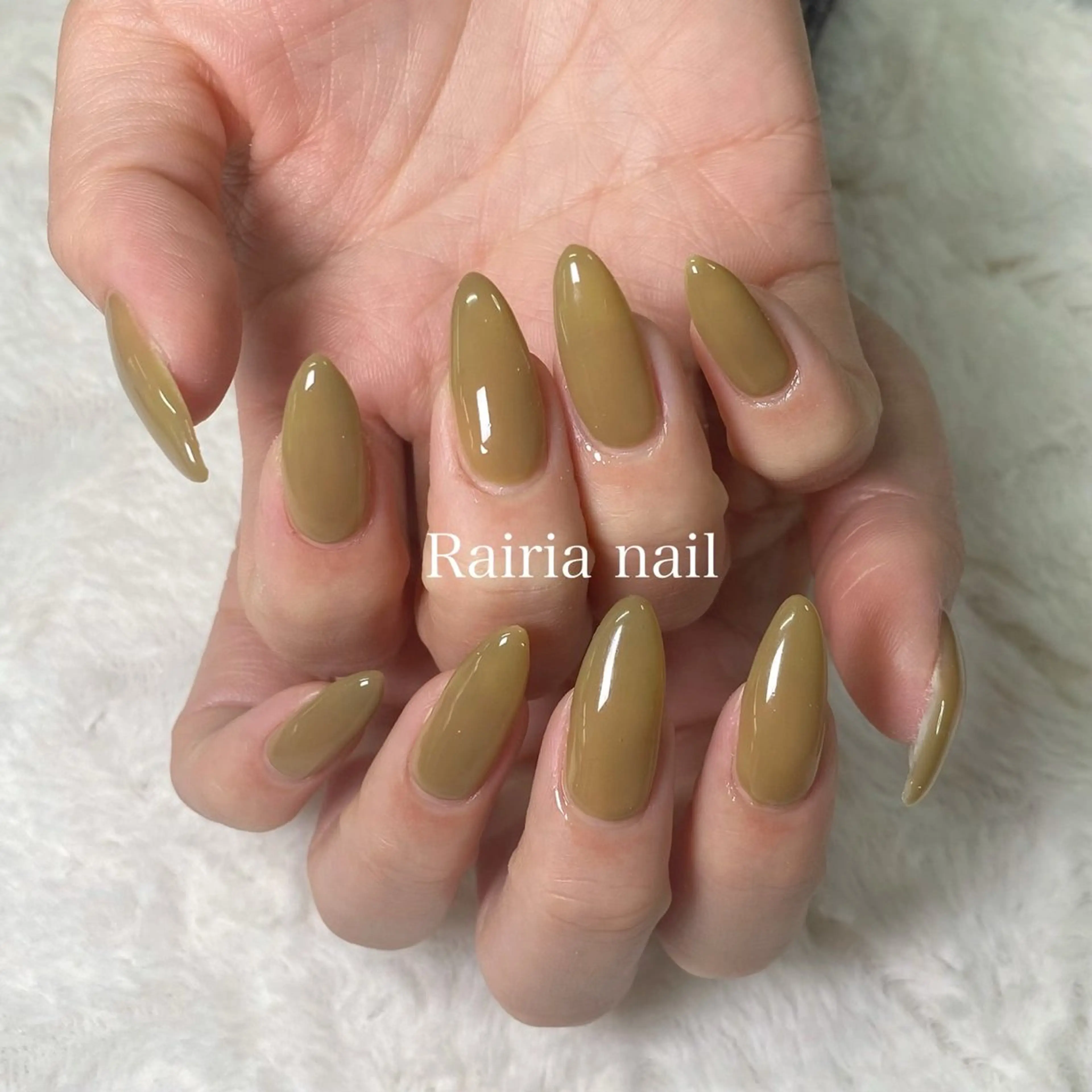 ネイル ワンカラーネイル Rairia   nail所属・屋敷 理奈のネイルデザイン