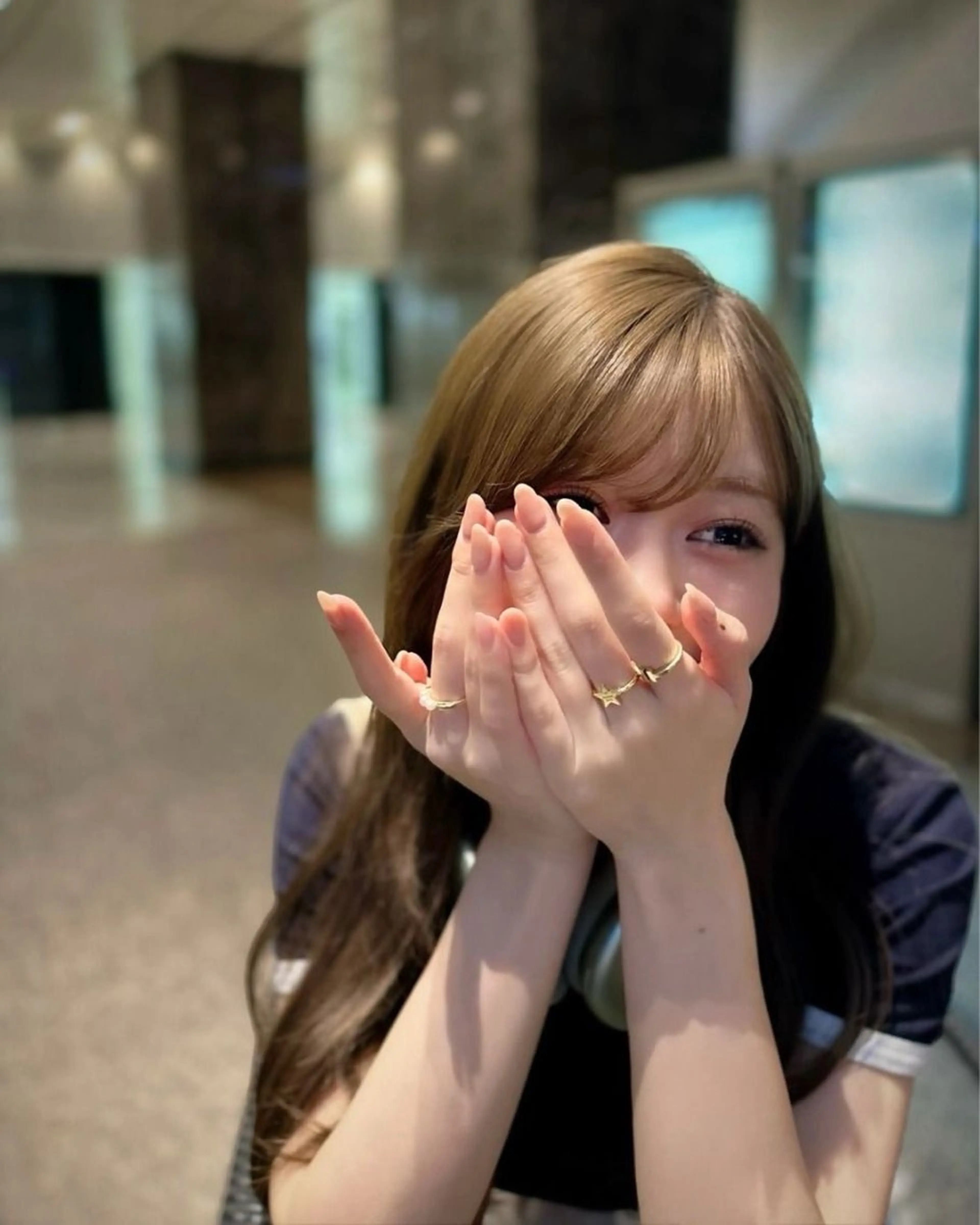 ロング カラー カット ヘアカラー トリートメント 莉乃/縮毛矯正/髪質 改善/艶カラーのヘアスタイル