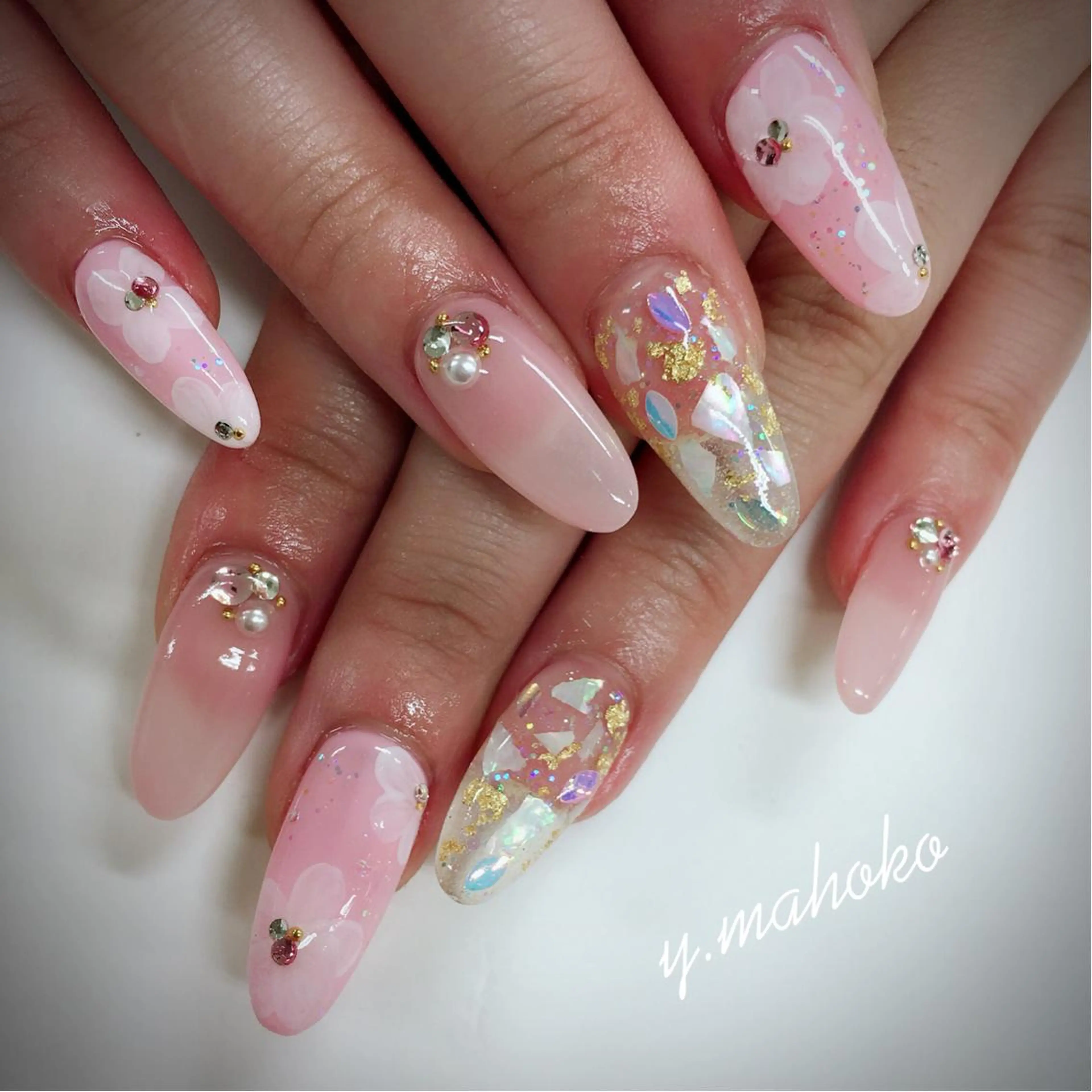 ネイル She nail studio 原宿所属・パラジェル有/ スカルプ/mahoのネイルデザイン