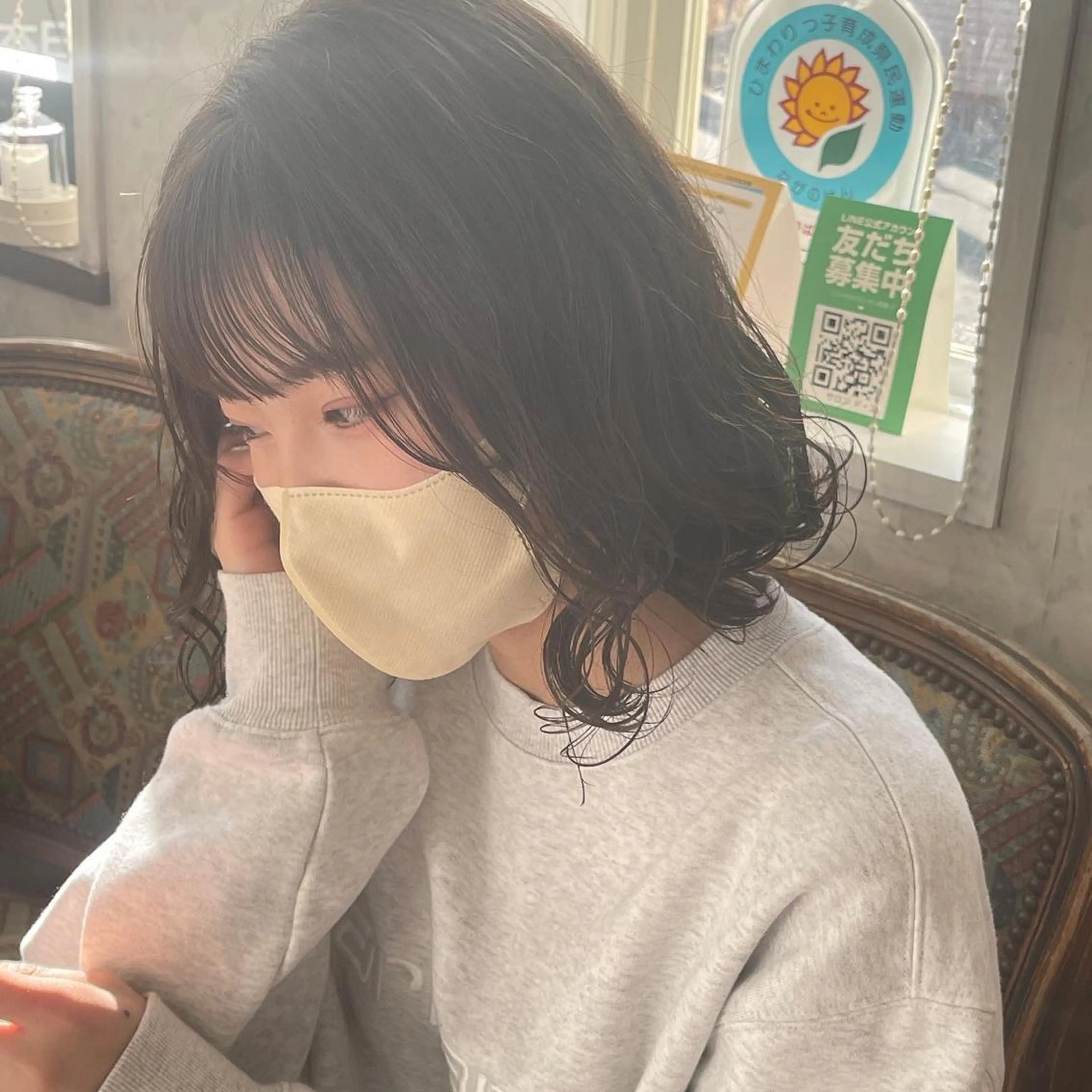 セミロング パーマ 髪質改善のプロ✨りな さんのヘアスタイル