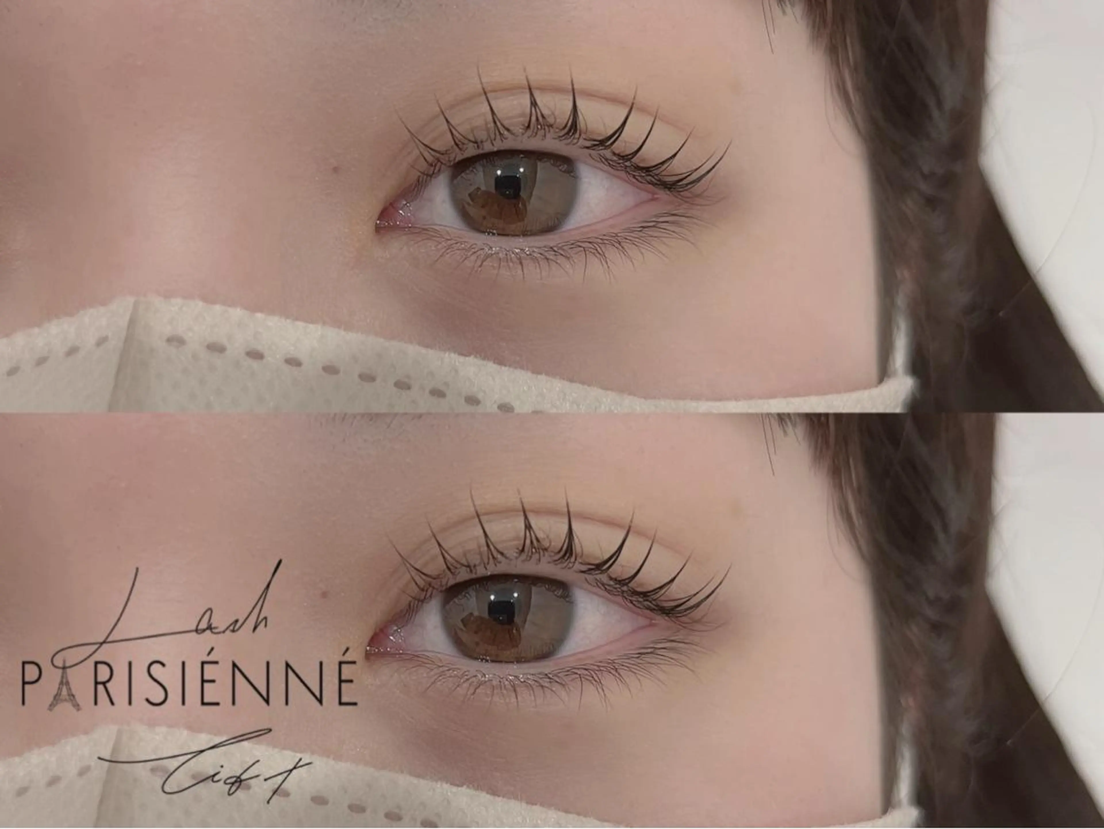 マツエク・マツパ パリジェンヌラッシュリフト MAQUM𖤐 Satsumiのマツエク・マツパデザイン