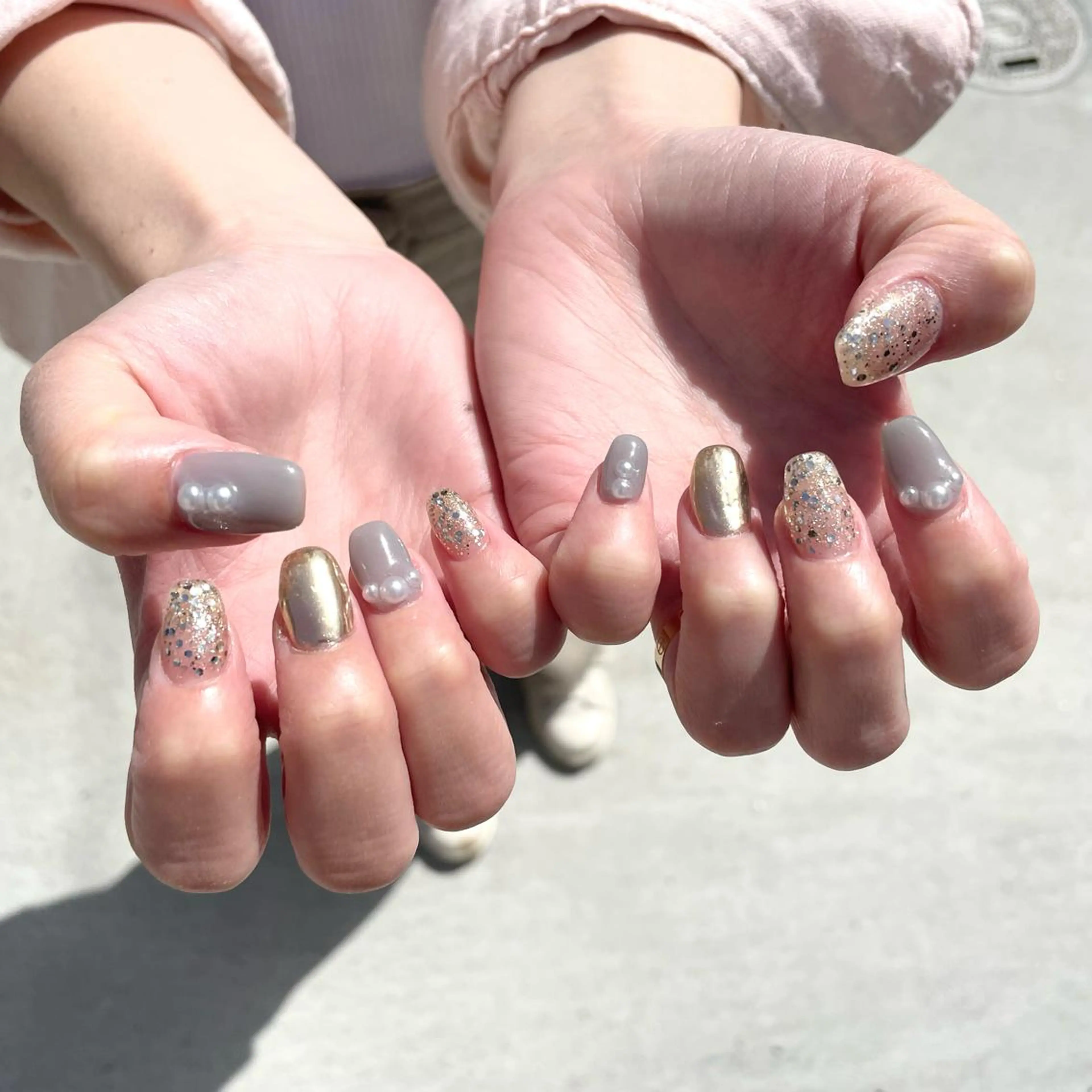 ネイル ハンドネイル Sea  nail by emaのネイルデザイン