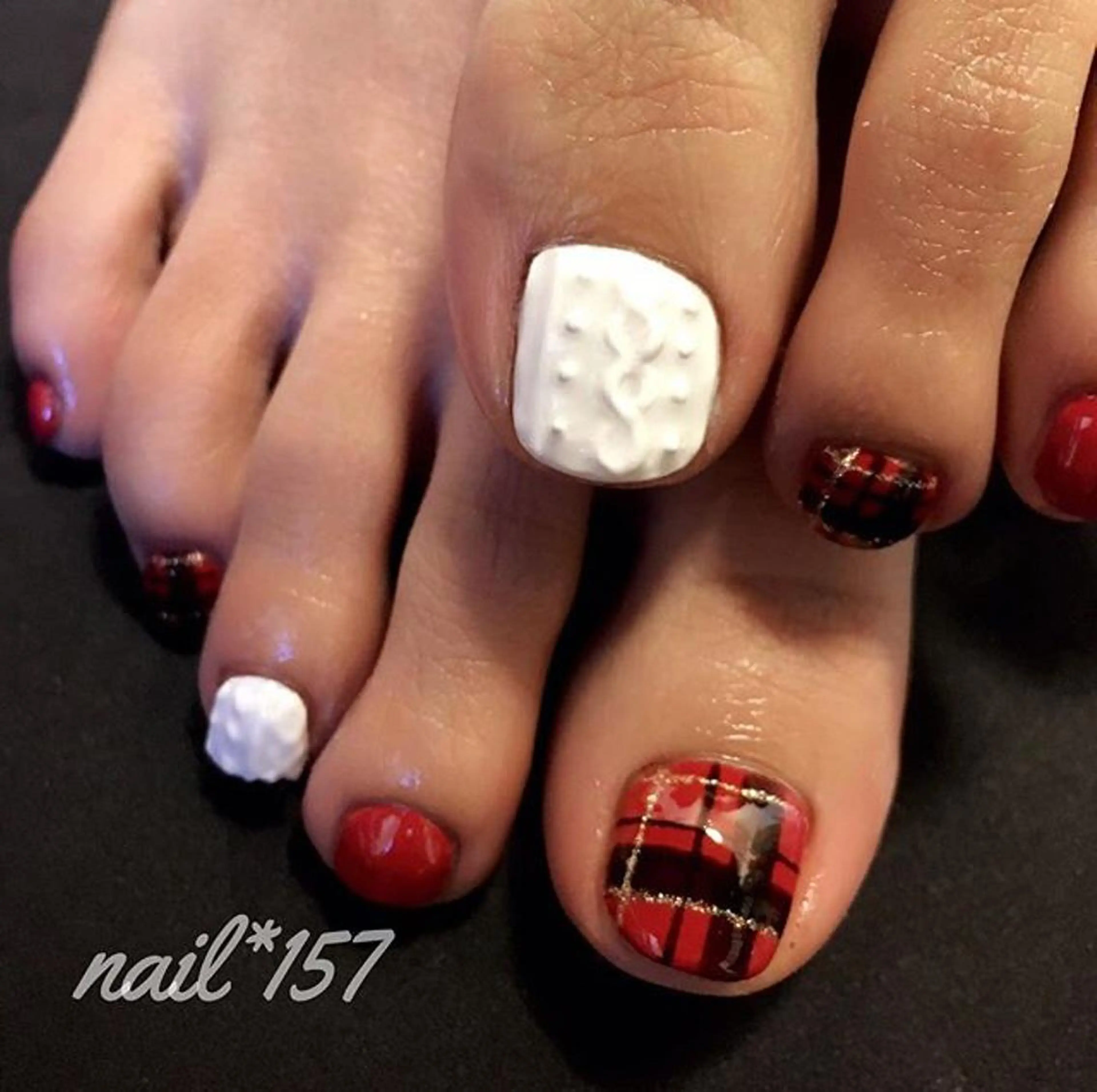 ネイル アニマル柄 nail*157 .のネイルデザイン