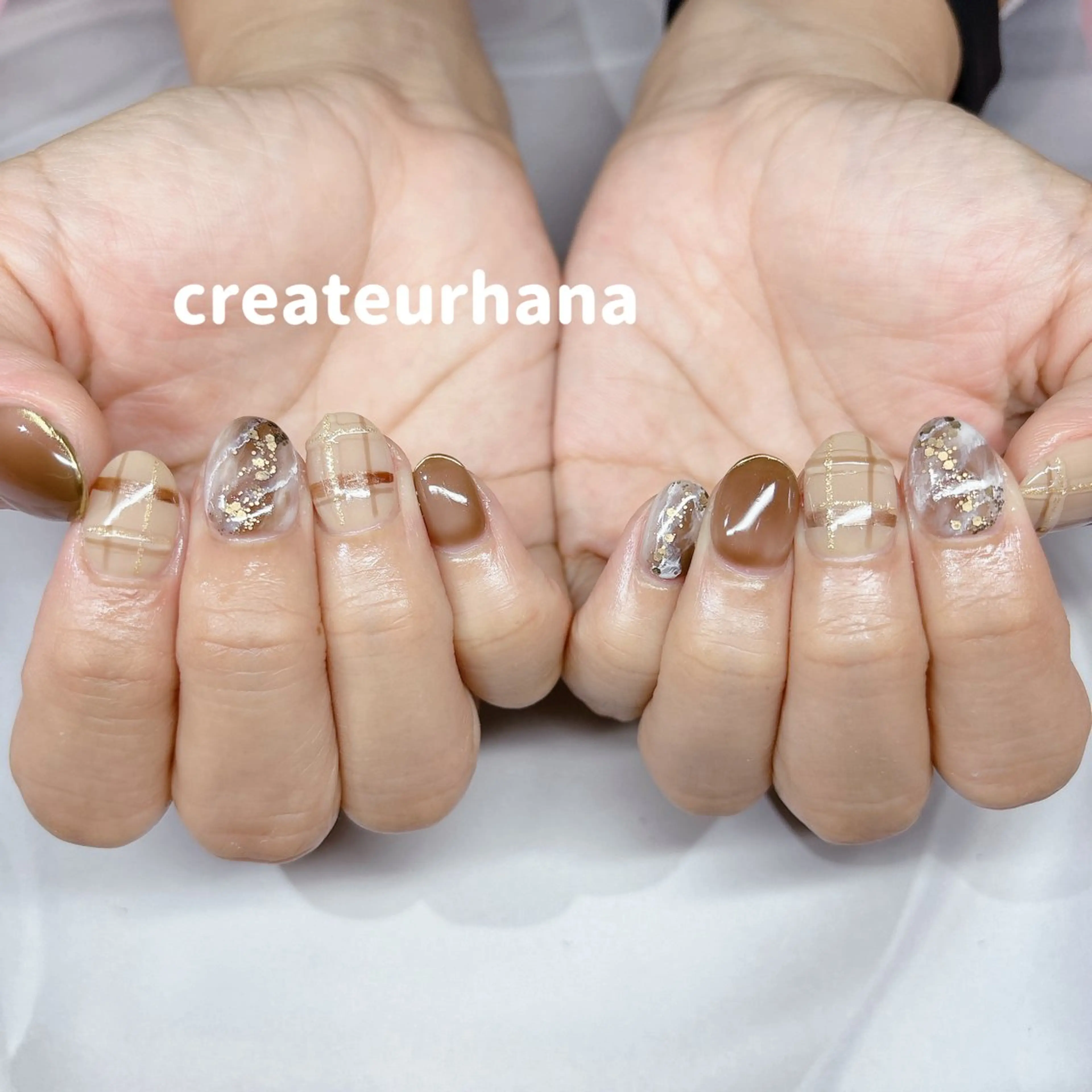 ネイル クレアトゥール華所属・クレアトゥール華 西村のネイルデザイン