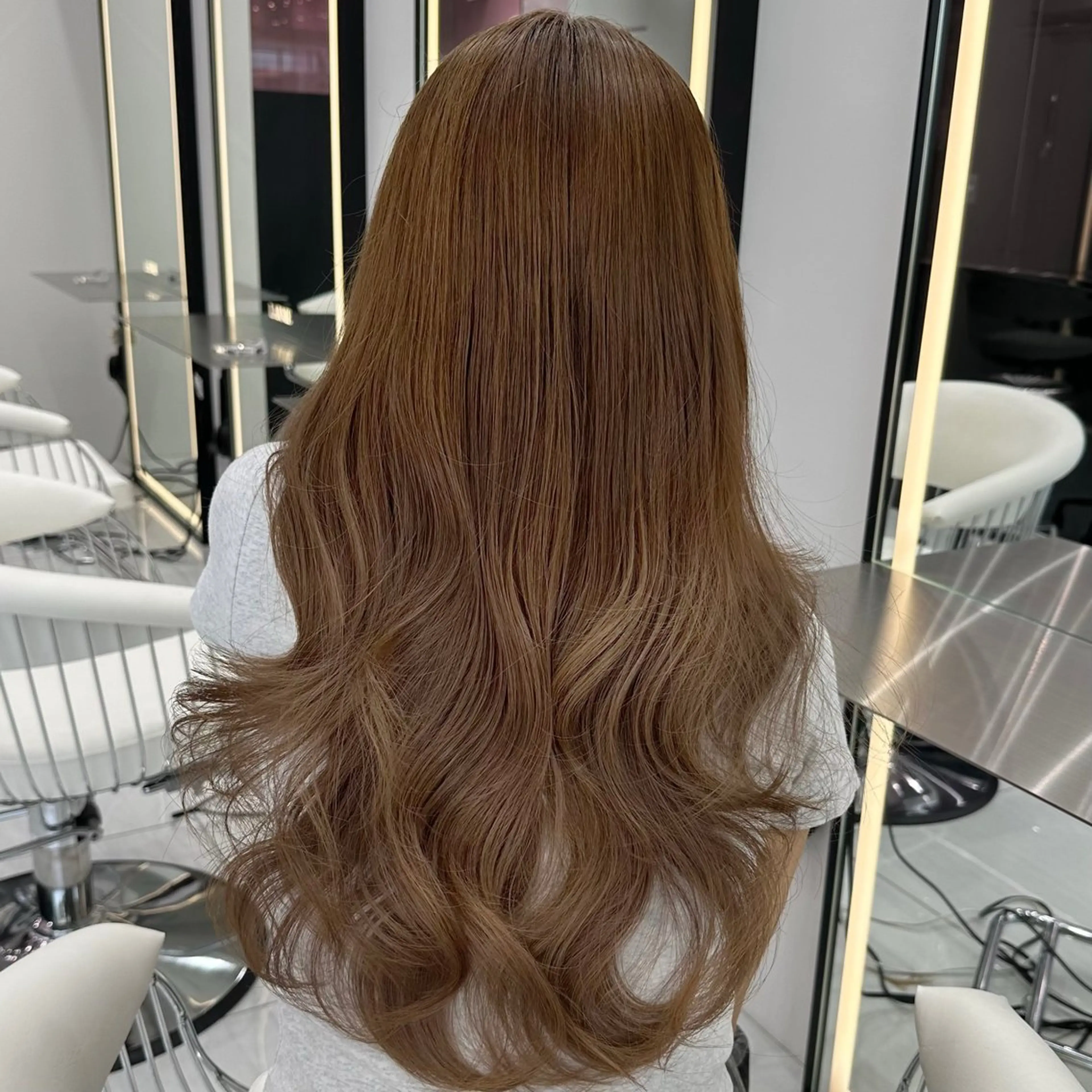 ロング ヘアカラー 新宿/韓国レイヤー/ 髪質改善/佐藤航のヘアスタイル