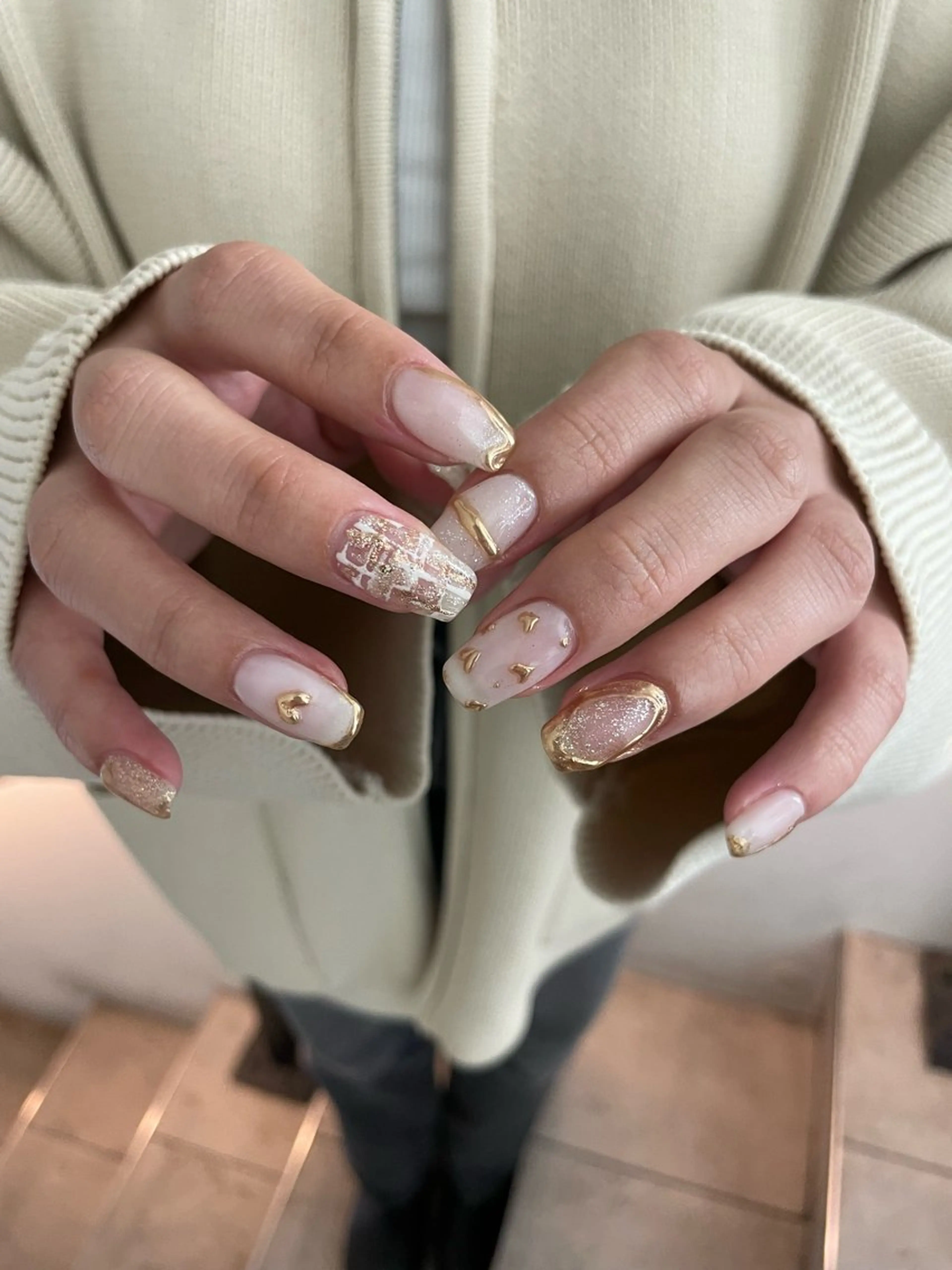 ネイル 【淡色color/ nail】maikoのネイルデザイン