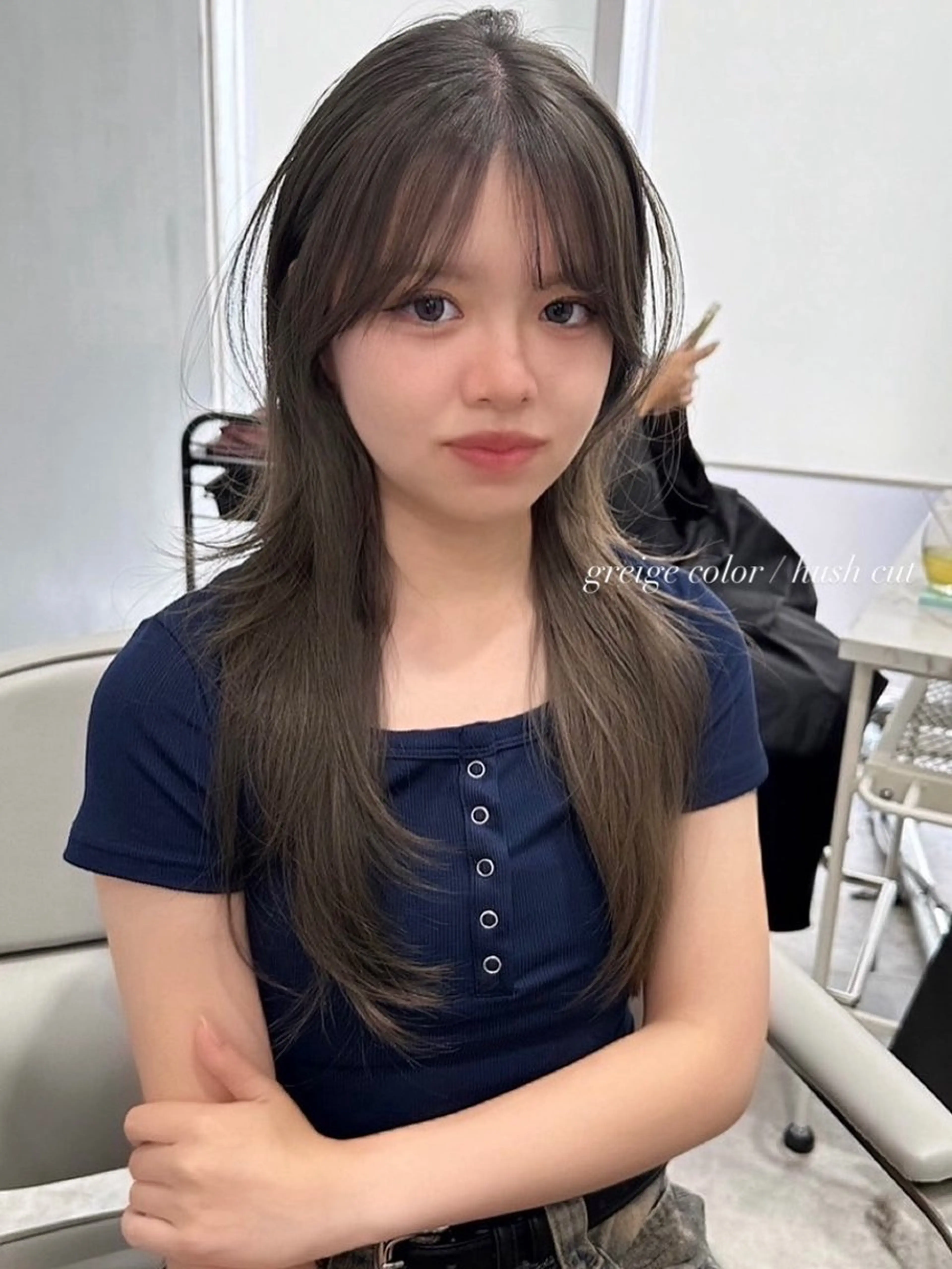 ロング カラー ヘアアレンジ カット ヘアカラー トリートメント ヘアセット 🫧🇰🇷韓国ヘア レイヤー🐺Yutaのヘアスタイル