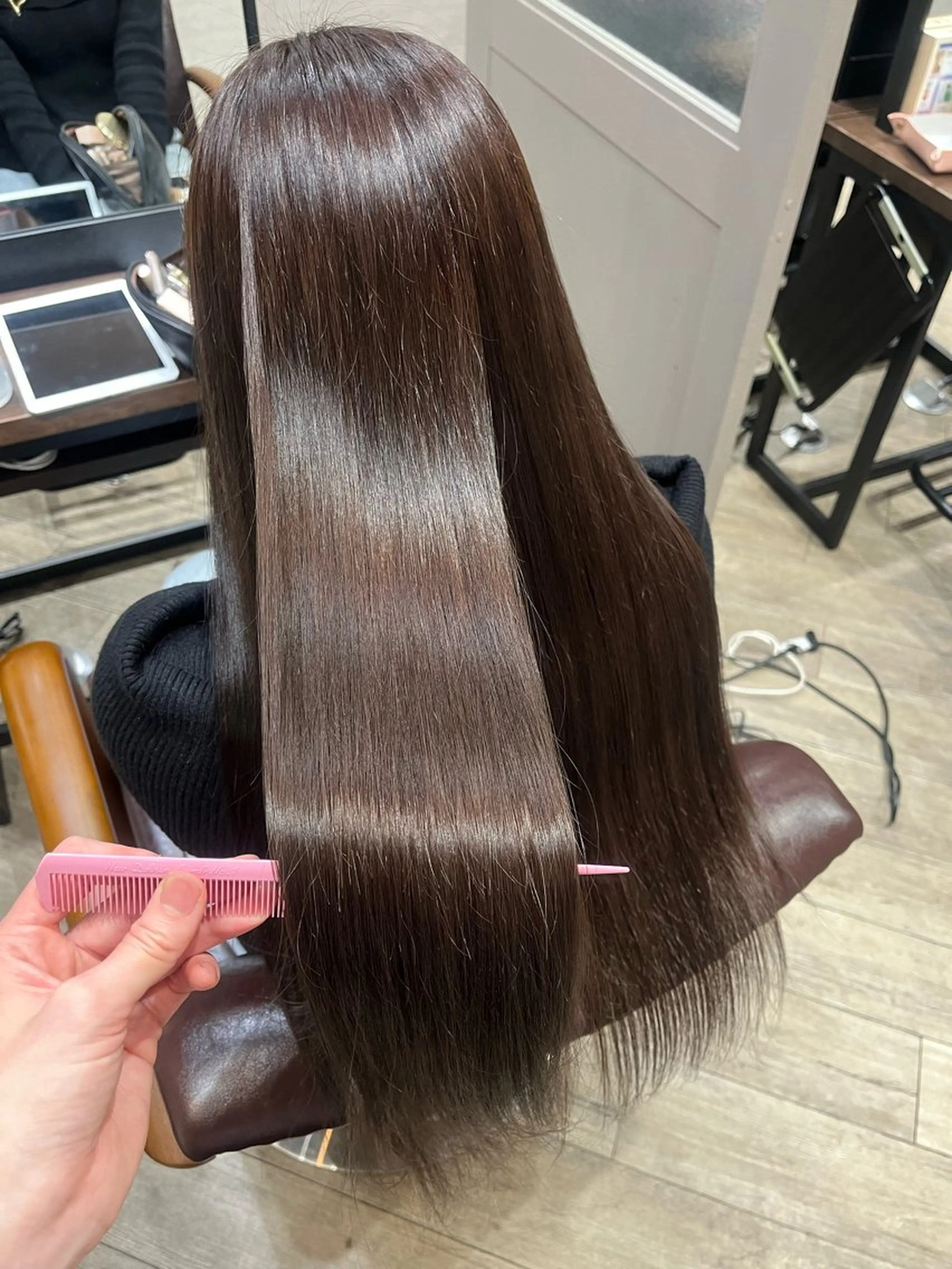 ロング カラー ブラウンカラー ヘアカラー トリートメント 🫧ぷる艶カラー🫧 Yuubi🦩のヘアスタイル