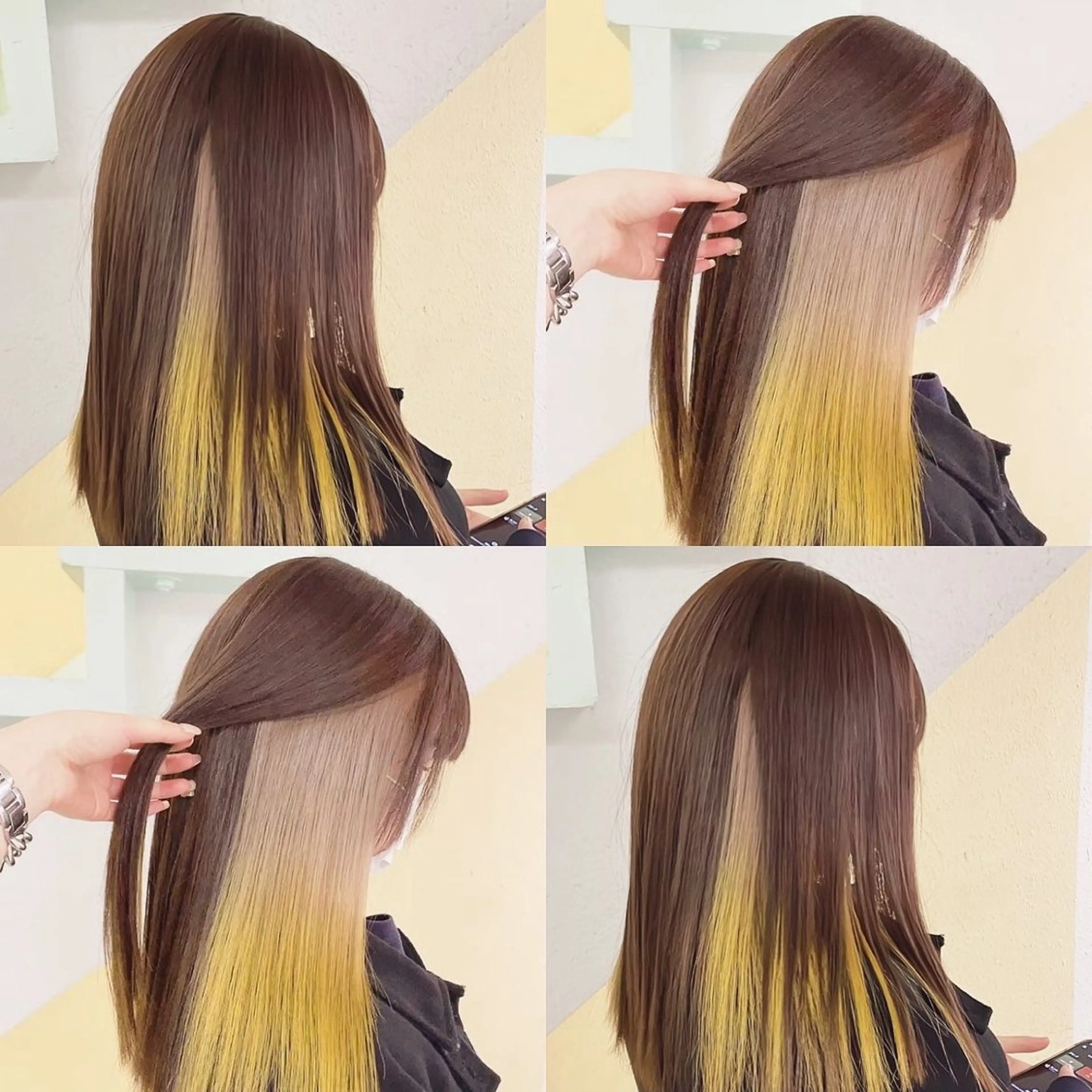 カラー ヘアカラー トリートメント 渋谷:インナーカラー ／🍒エリカ🍒のヘアスタイル