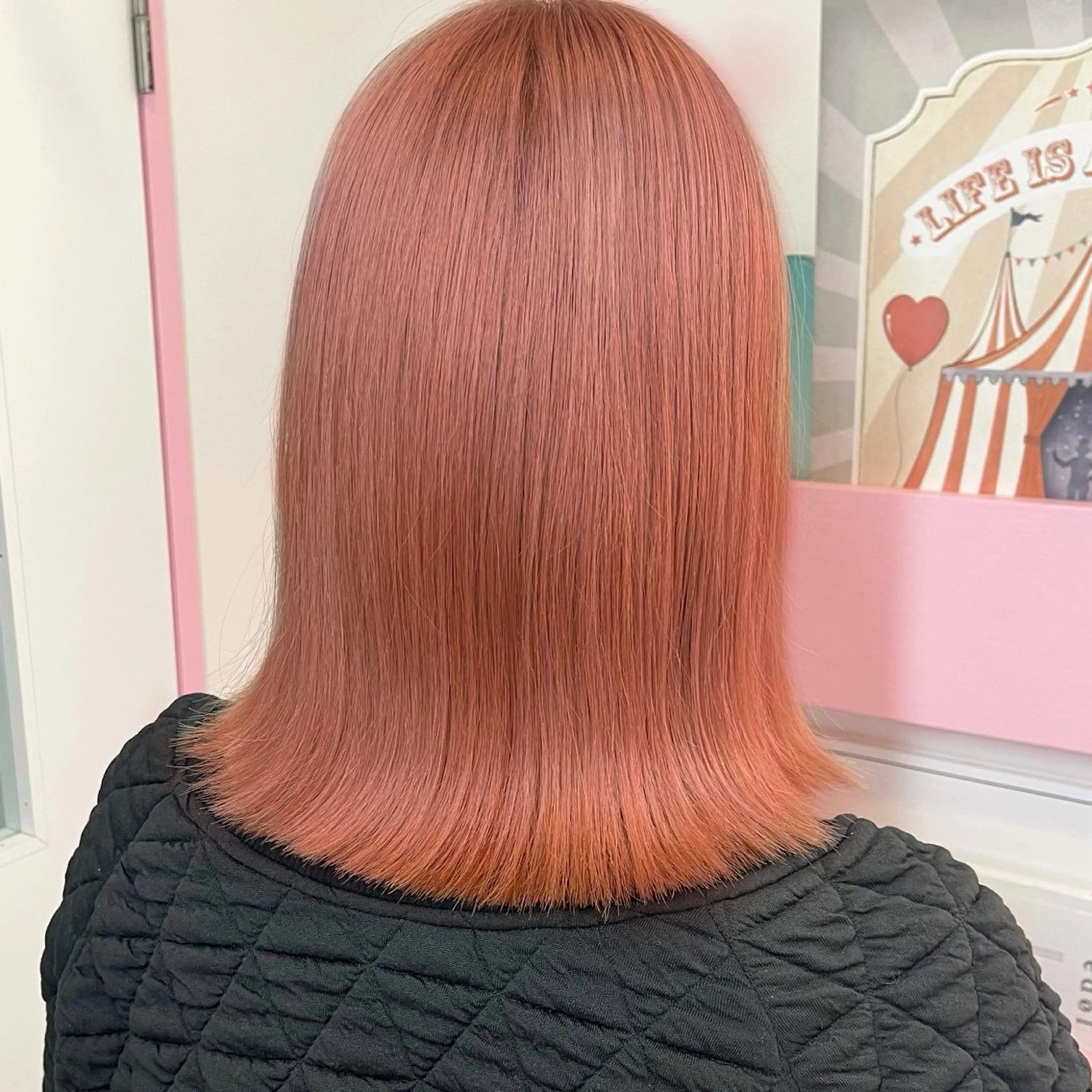 ミディアム カラー カット ヘアカラー 🎀ミルクティー/暖 色×レイヤー/マリアのヘアスタイル