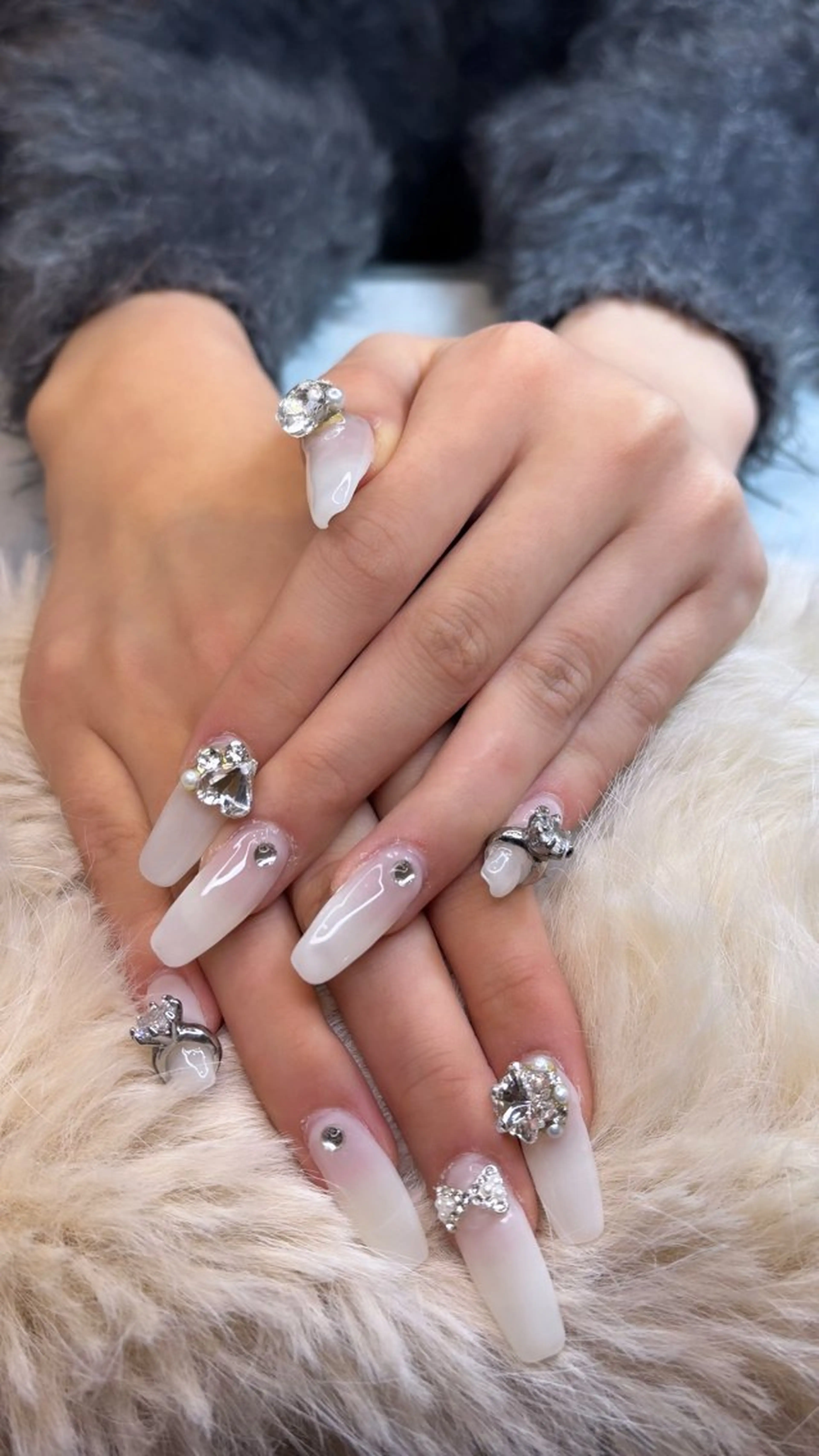 ⚠️オフ別途⚠️  自爪グラデーション💅🏽🩷の写真