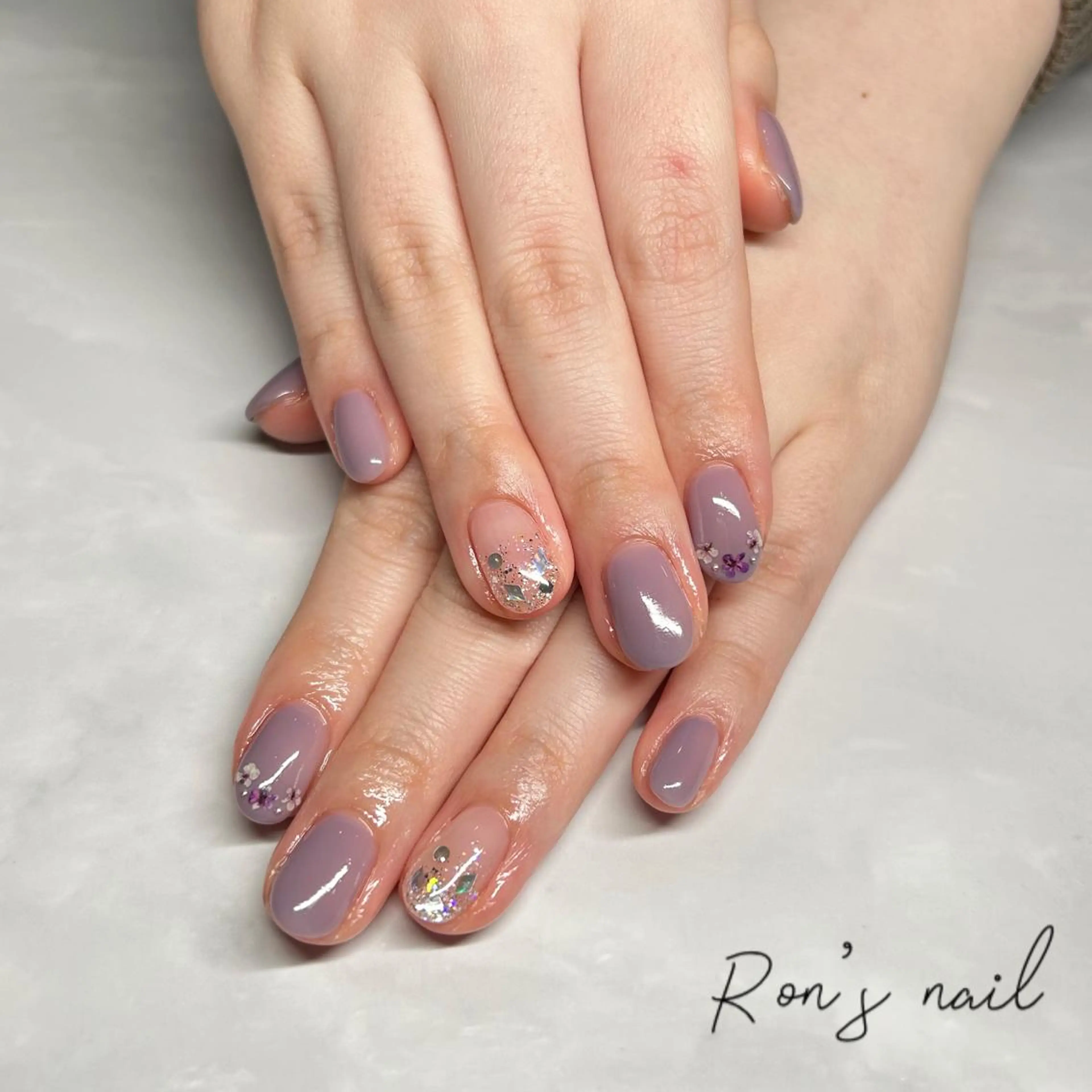 ネイル Ron's nail 笹岡のネイルデザイン
