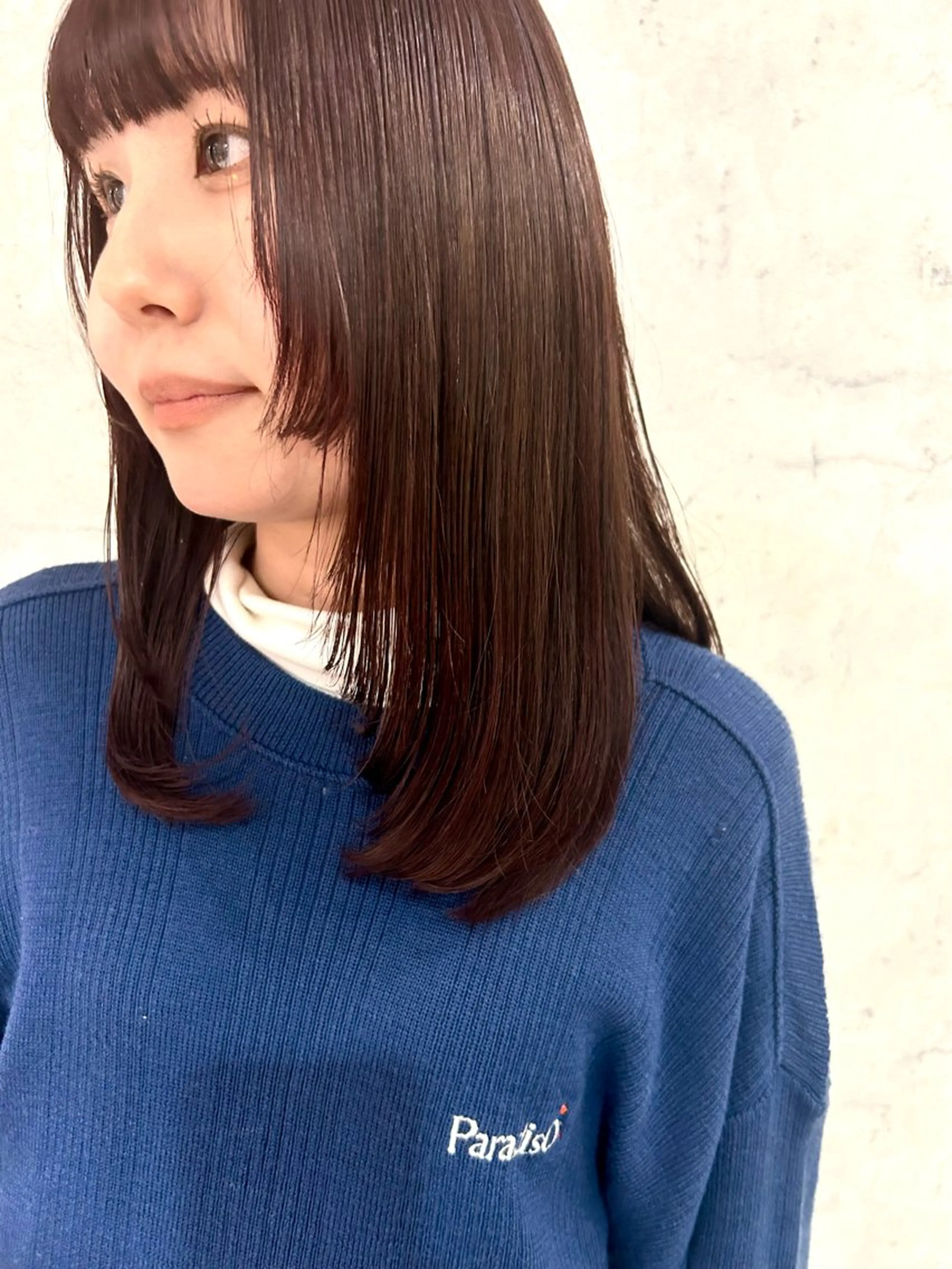 セミロング 姫カット レイヤーカット カット ボブレイヤー/ ブリーチ/miyuuのヘアスタイル