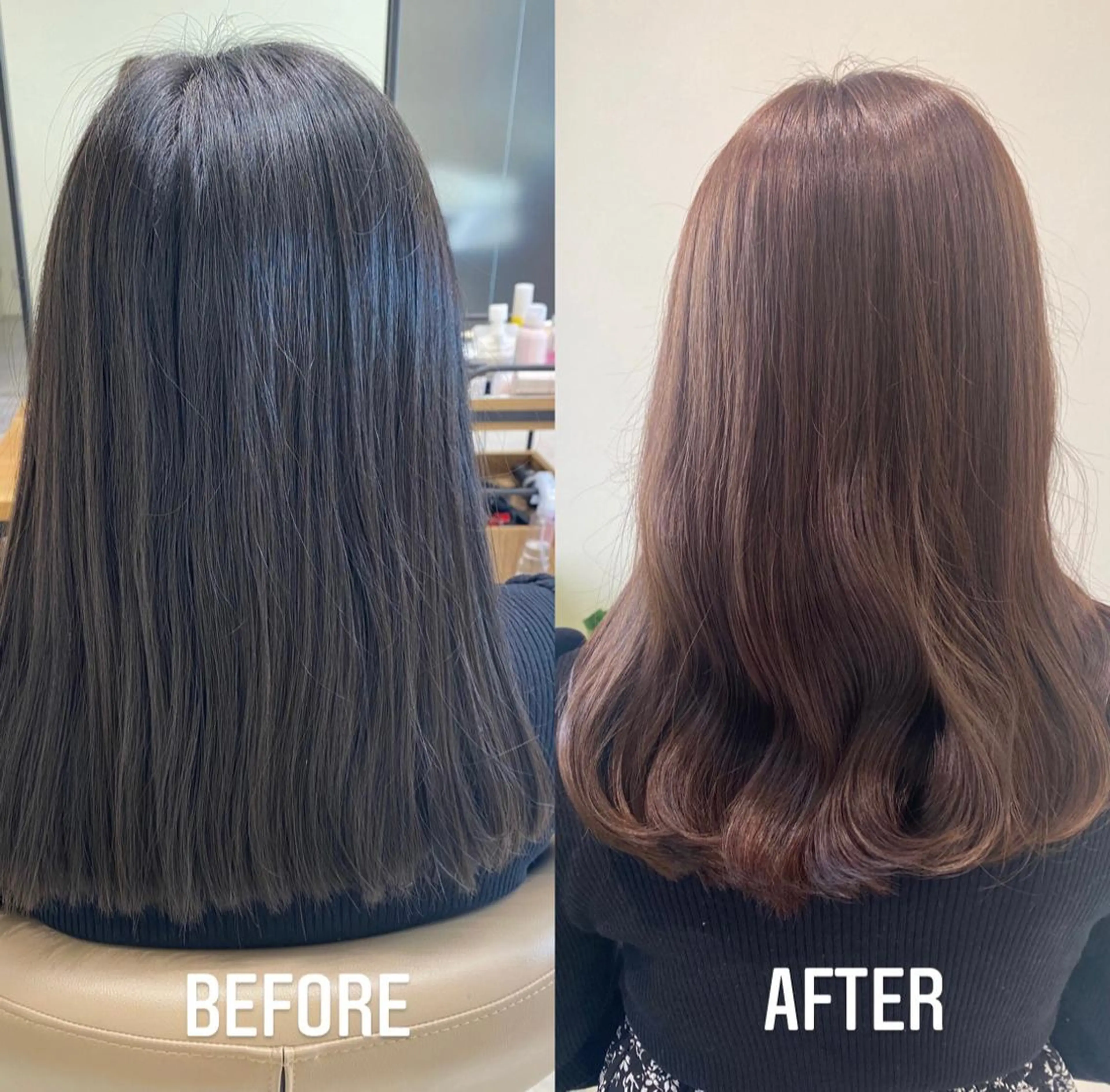 セミロング ブリーチなしWカラー 🎀韓国ヘア/amiのヘアスタイル