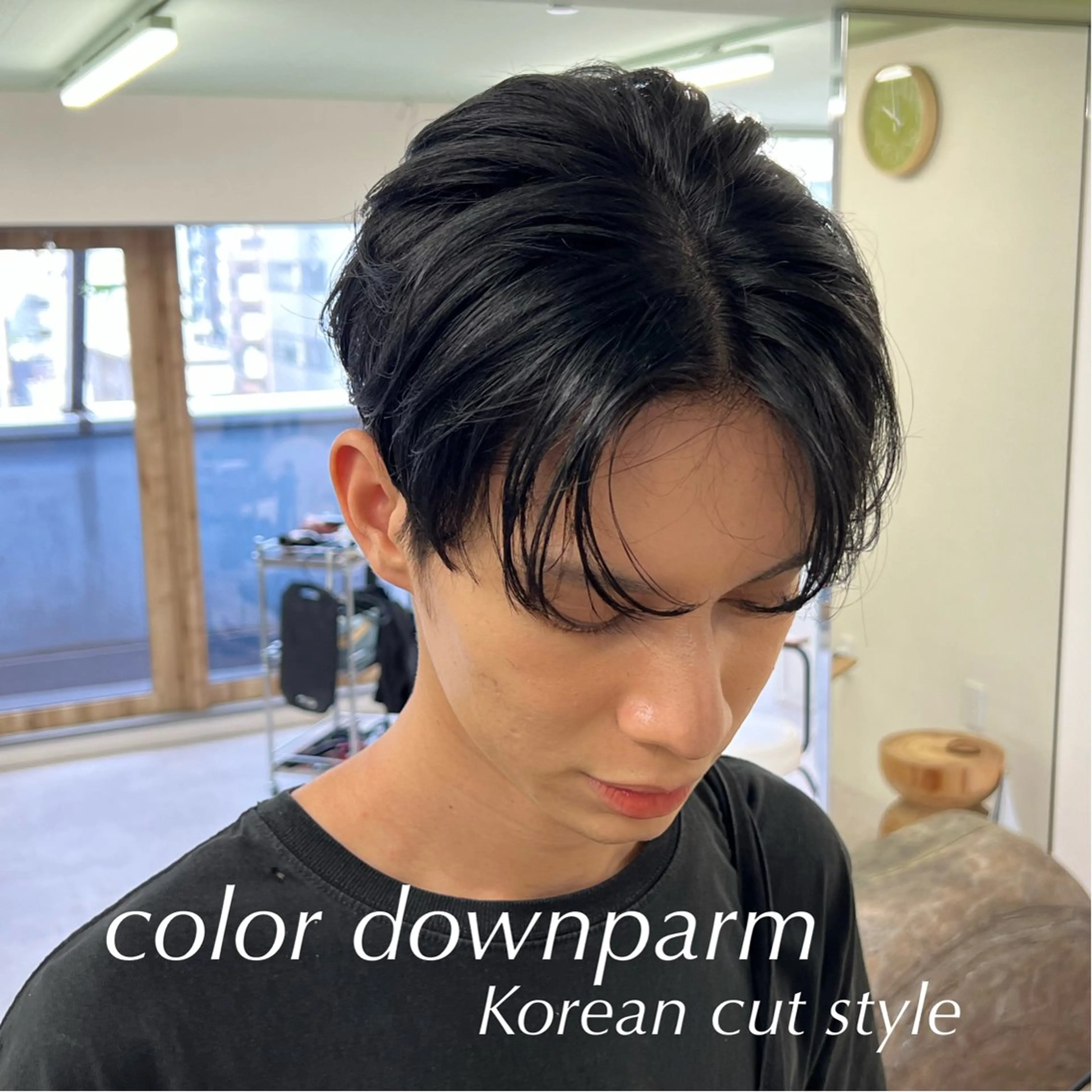 メンズ ダウンパーマ メンズ韓国風 メンズパーマ 韓国透明感カラー 🫧SHIHO🫧のヘアスタイル