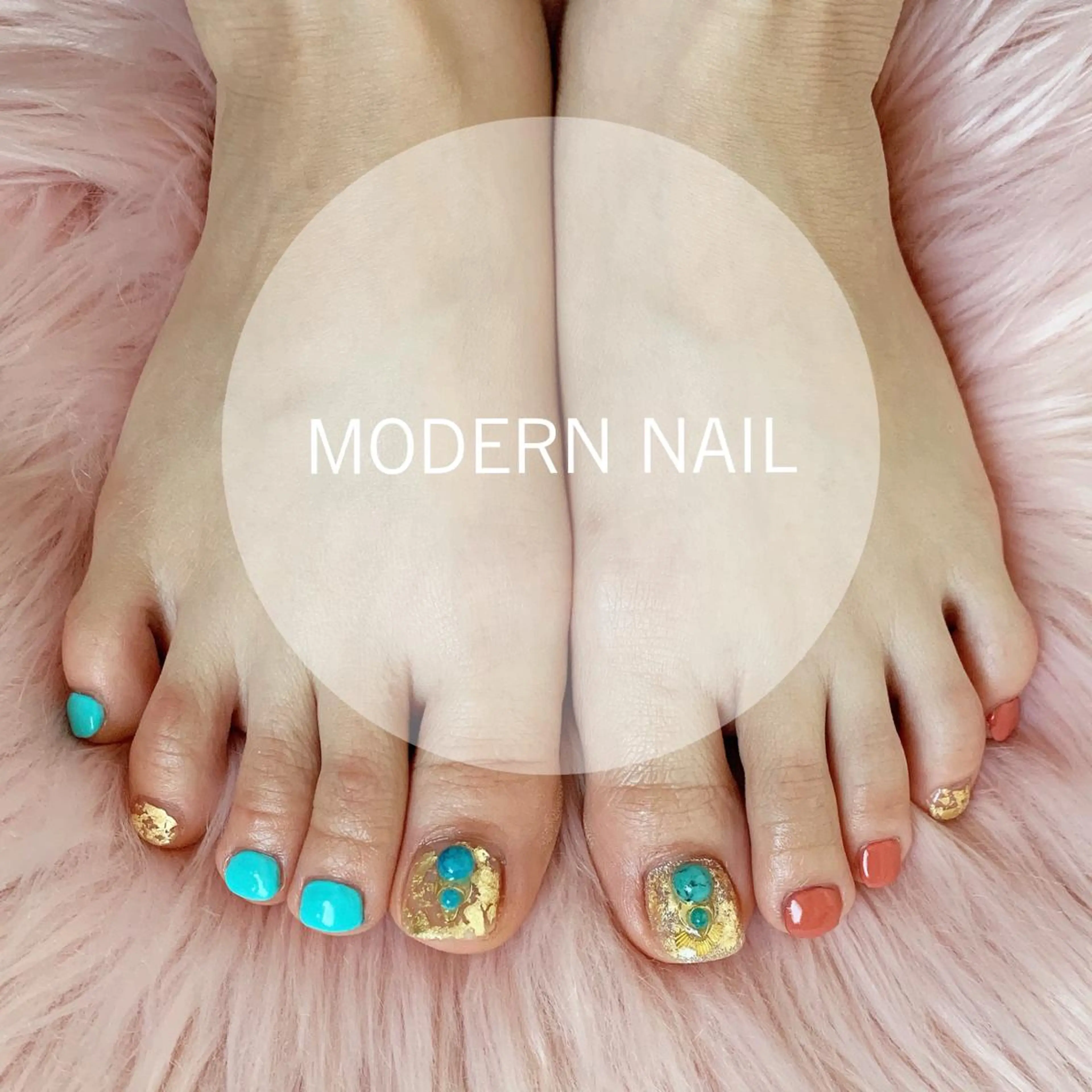 ネイル フットネイル 小川 玲奈のネイルデザイン