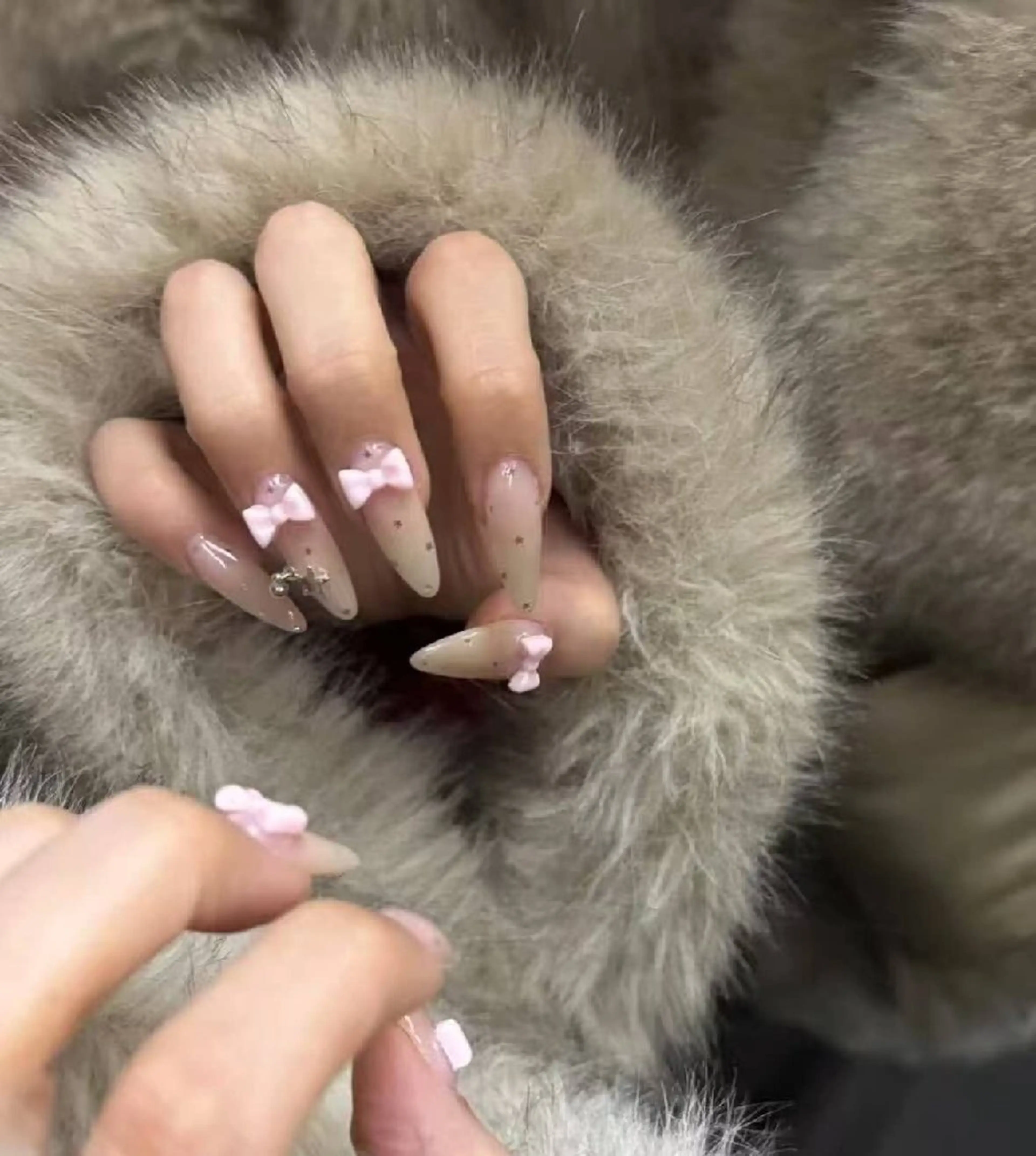 ネイル フラワーネイル フレンチネイル ジェルネイル ガラスフレンチ ハート ハンドネイル Oomiya 服部のネイルデザイン