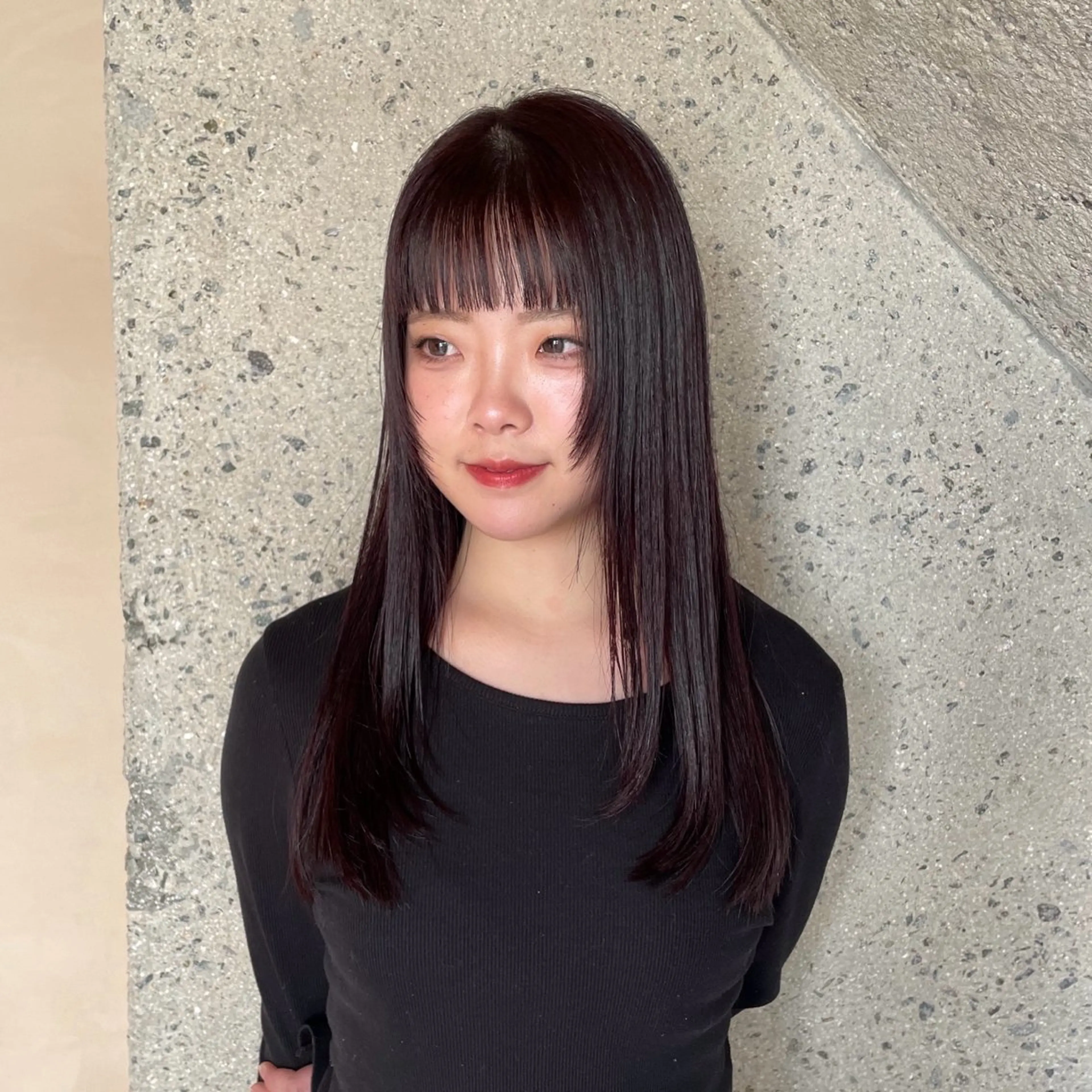 ロング カラー 平尾/薬院*北谷治子 *艶髪レイヤーカットのヘアスタイル