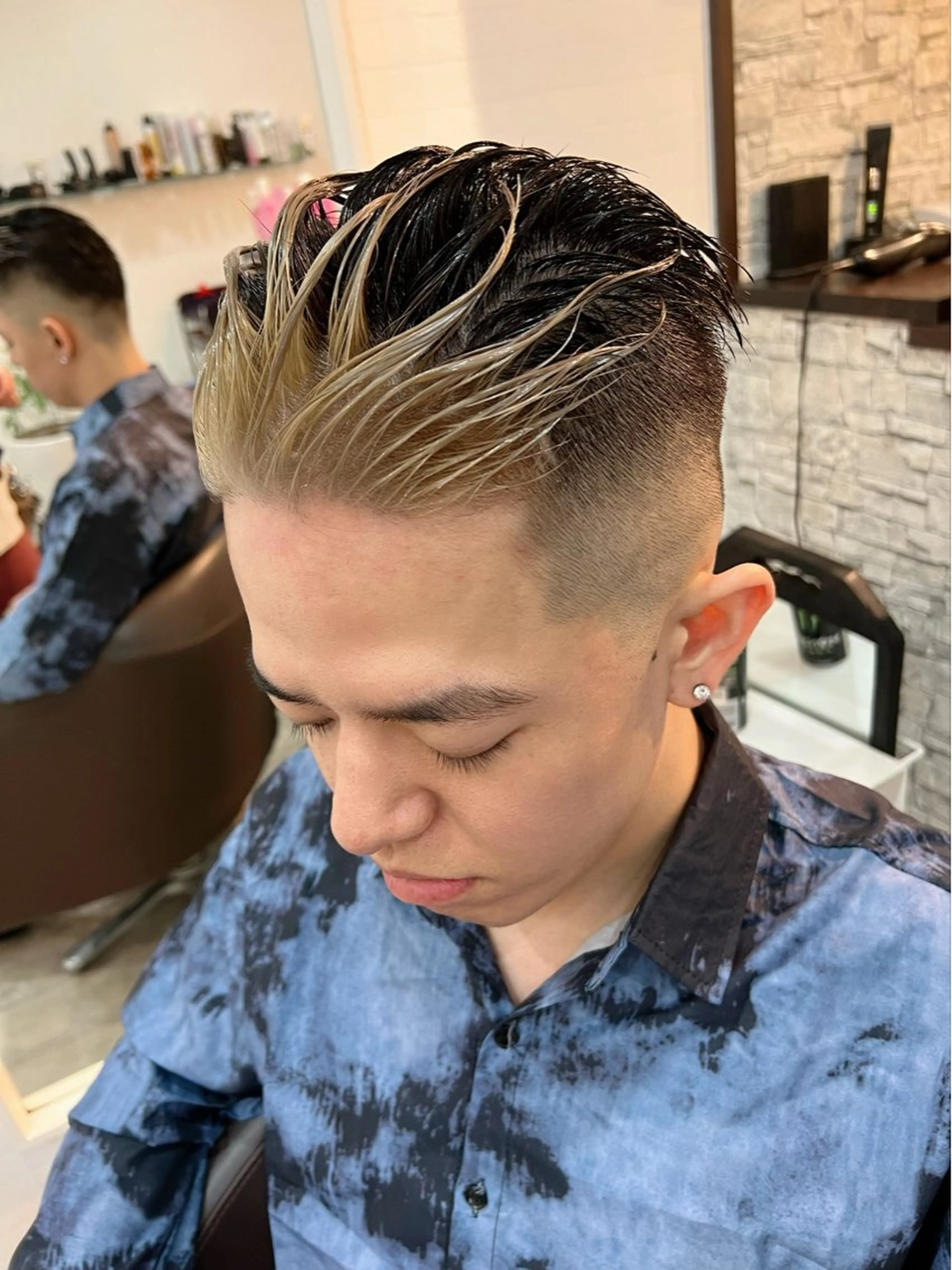 カラー メンズ カット ヘアカラー Ripps長居所属・メテオ ／ヘアカラー 西川菜実のヘアスタイル