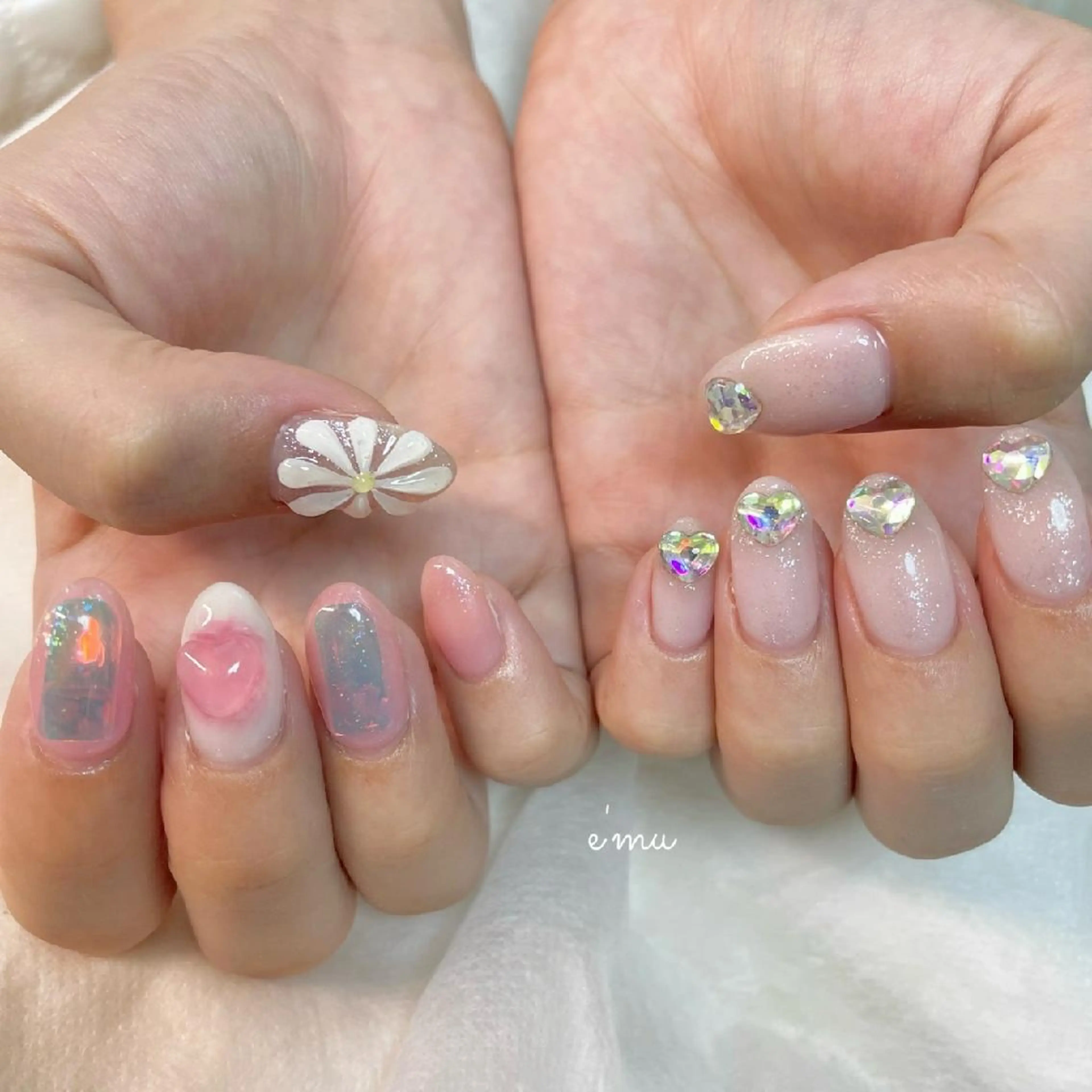 ネイル ガーリー nail salon e'mu💐のネイルデザイン