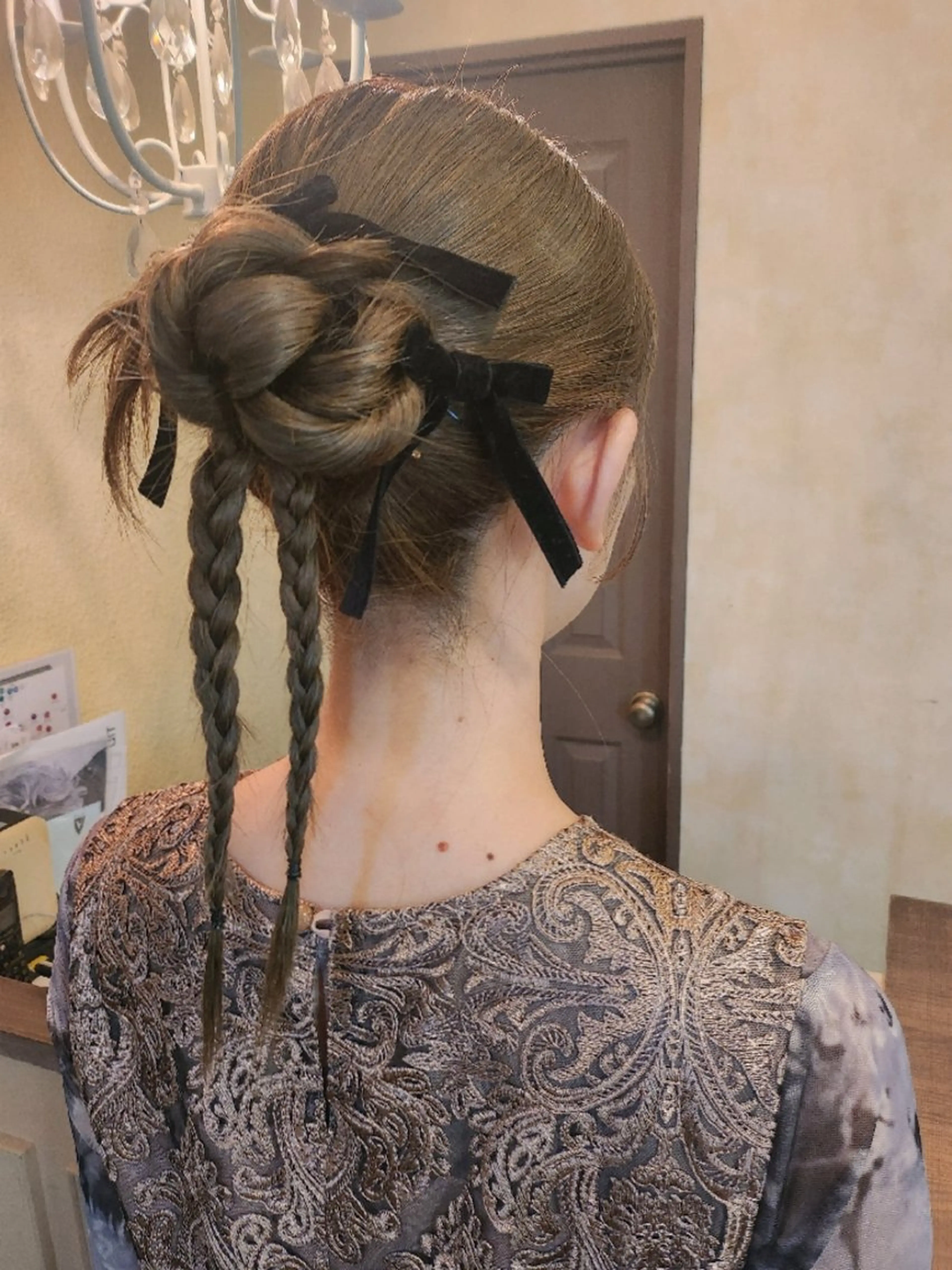 ヘアアレンジ ロング 結婚式・ブライダル 田井中 悠紀のヘアスタイル