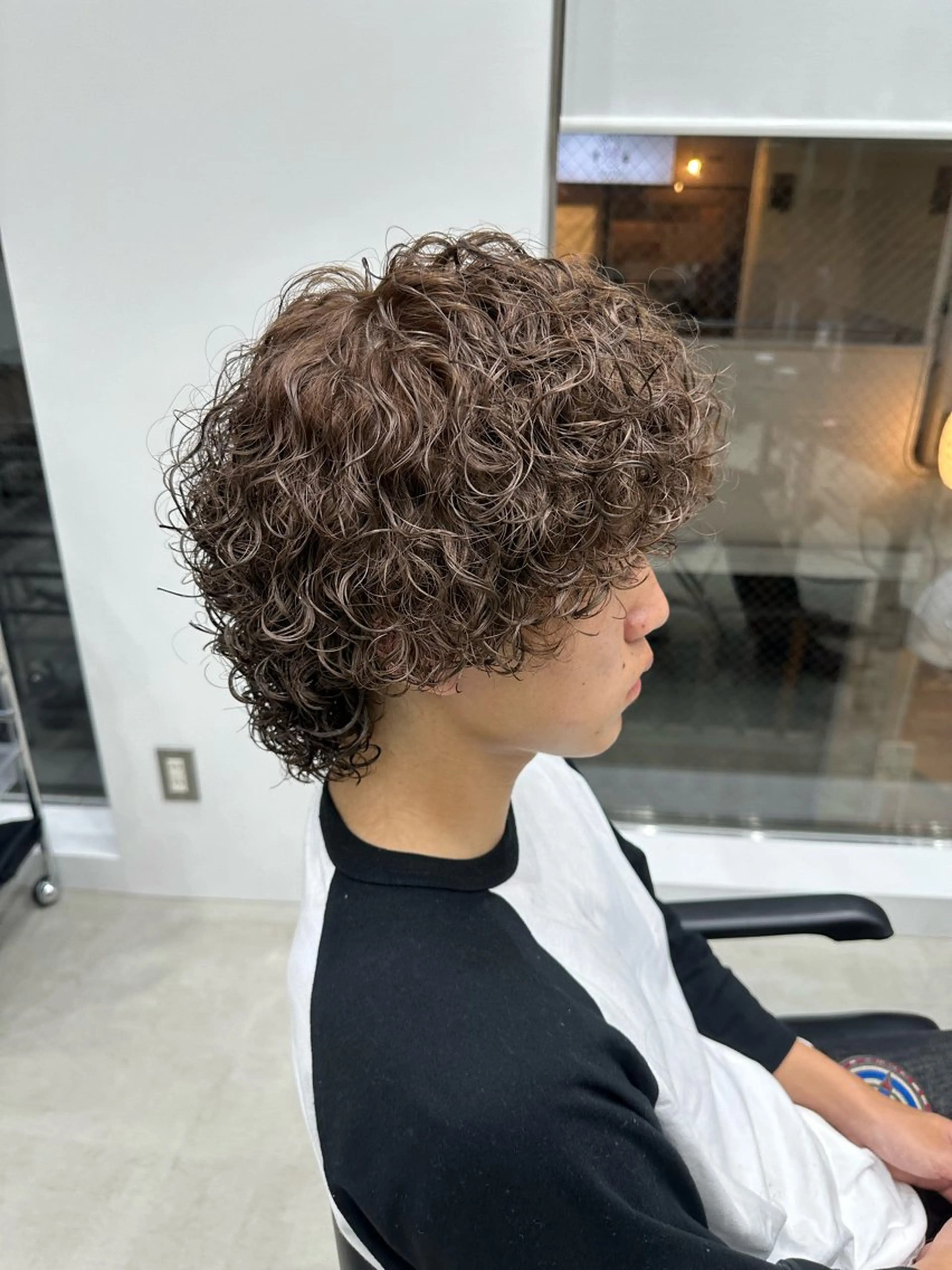 ミディアム パーマ カット パーマ ☀️fifth天神 英令🌙のヘアスタイル