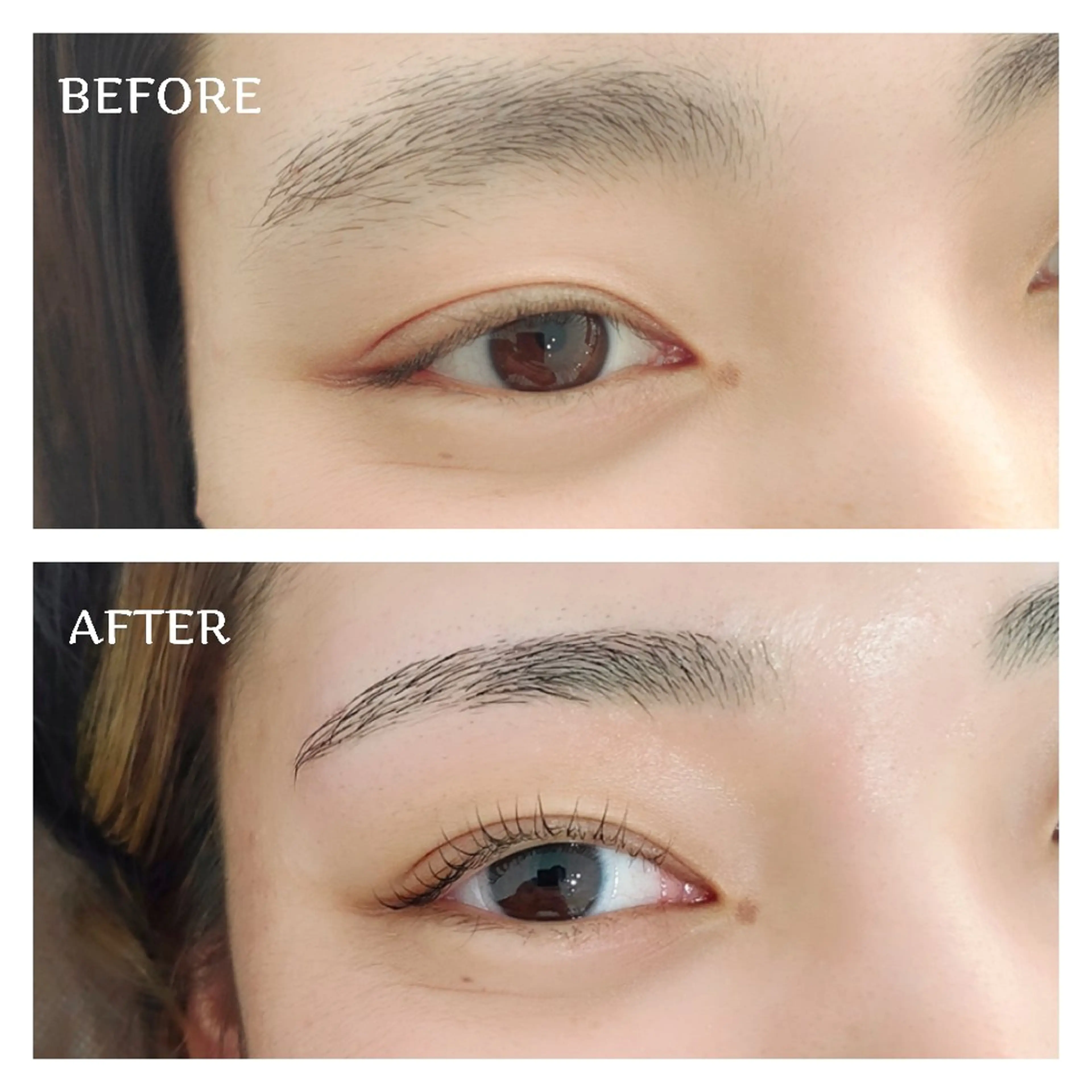 🎄【ミニモ学割/ご新規様】アイブロウWAX脱毛&まつ毛パーマ(パリジェンヌも可)12/25までの写真