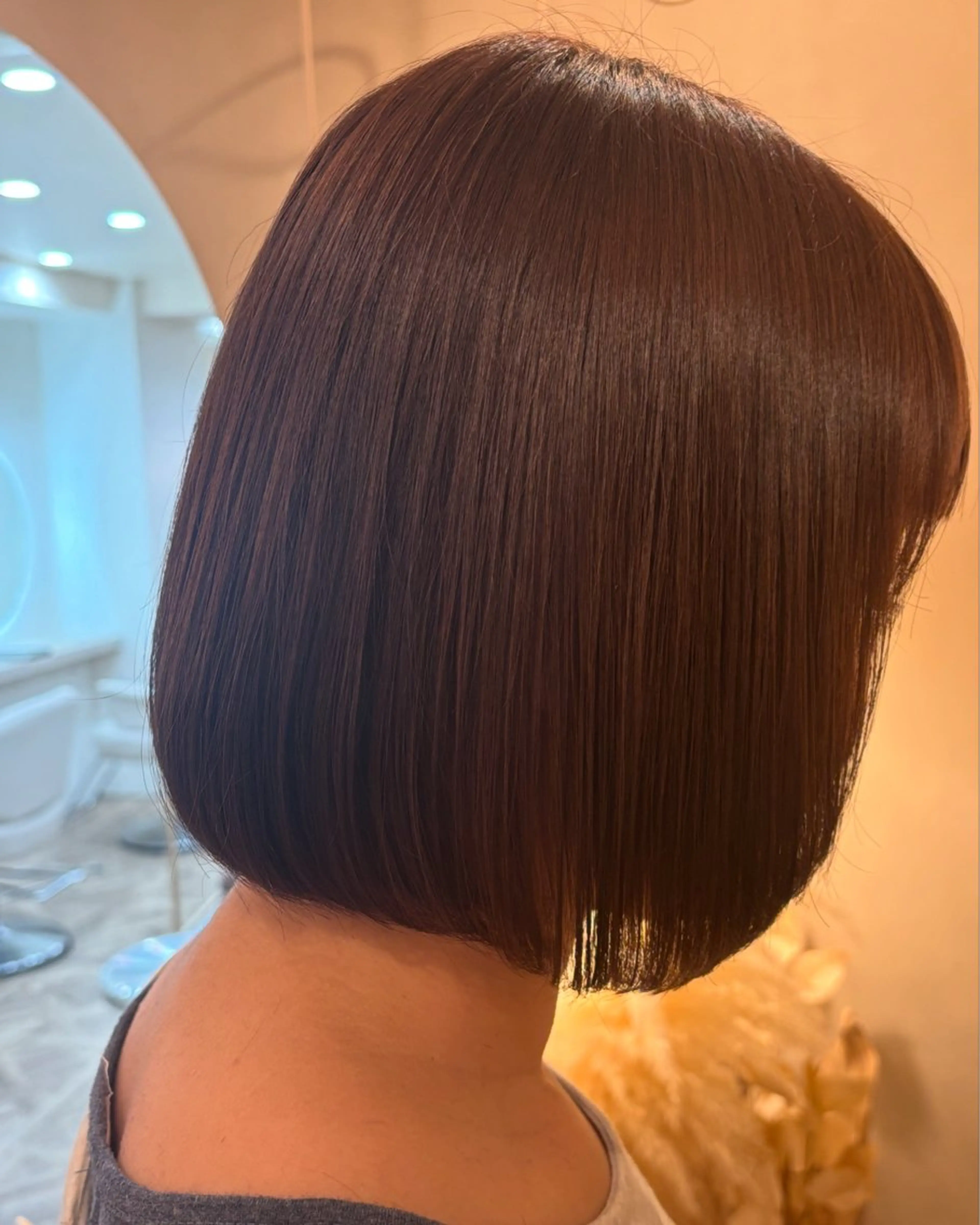 ミディアム ボブ シンバヒナノ/パーマ レイヤーカット/ボブのヘアスタイル