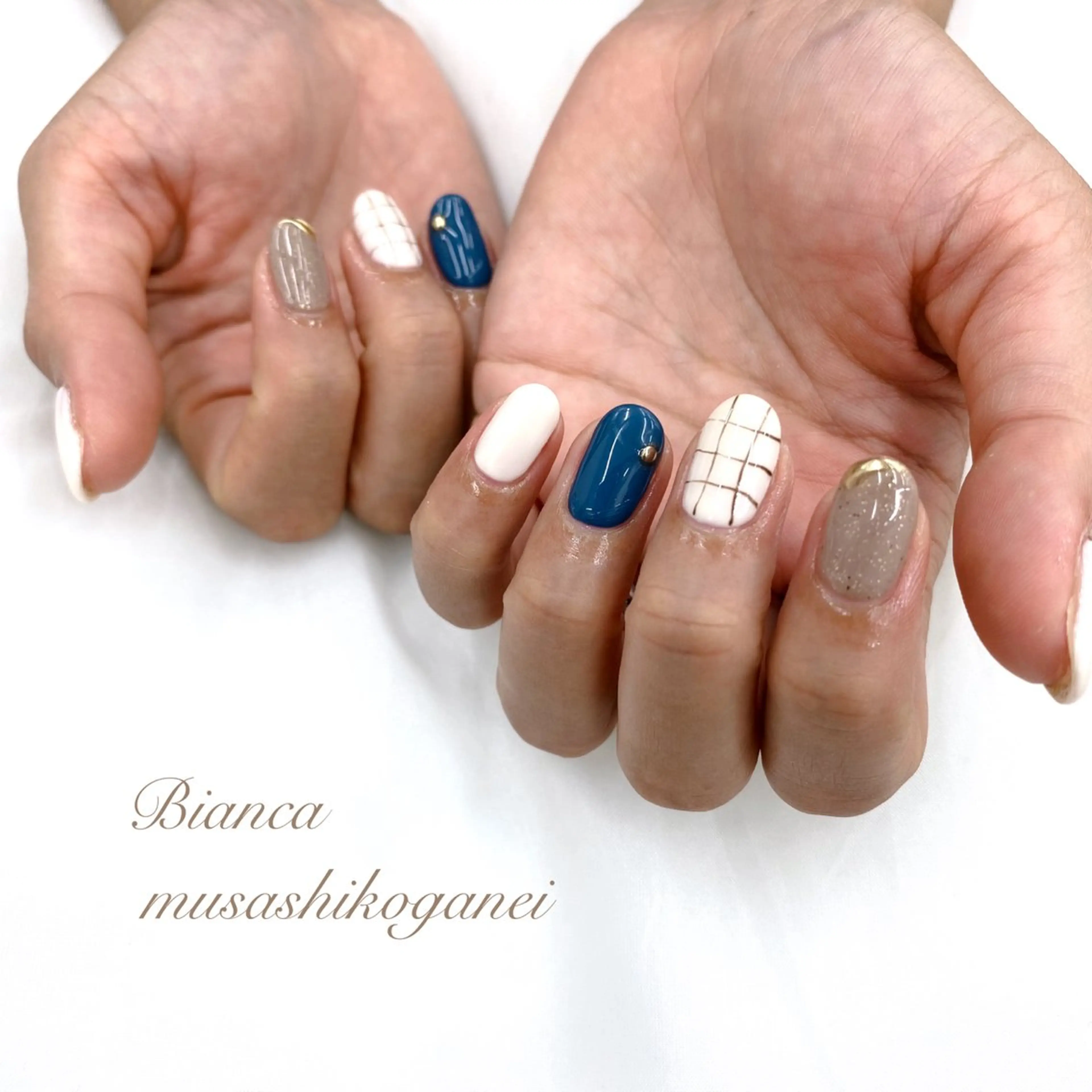 ネイル ニュアンスネイル ハンドネイル Bianca 武蔵小金井　しぎはらのネイルデザイン