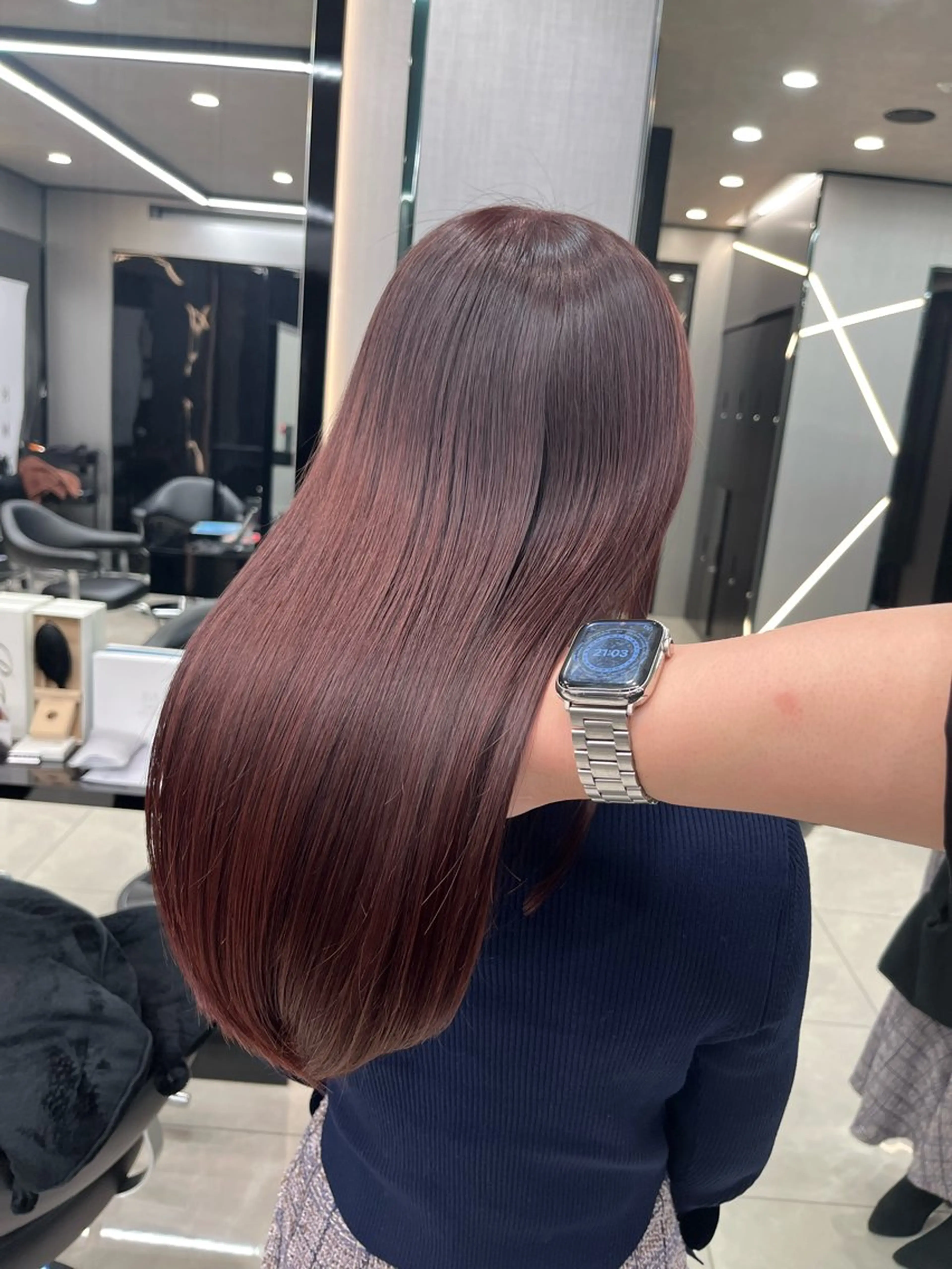 セミロング カラー hair salon Ranun髪質改善のヘアスタイル