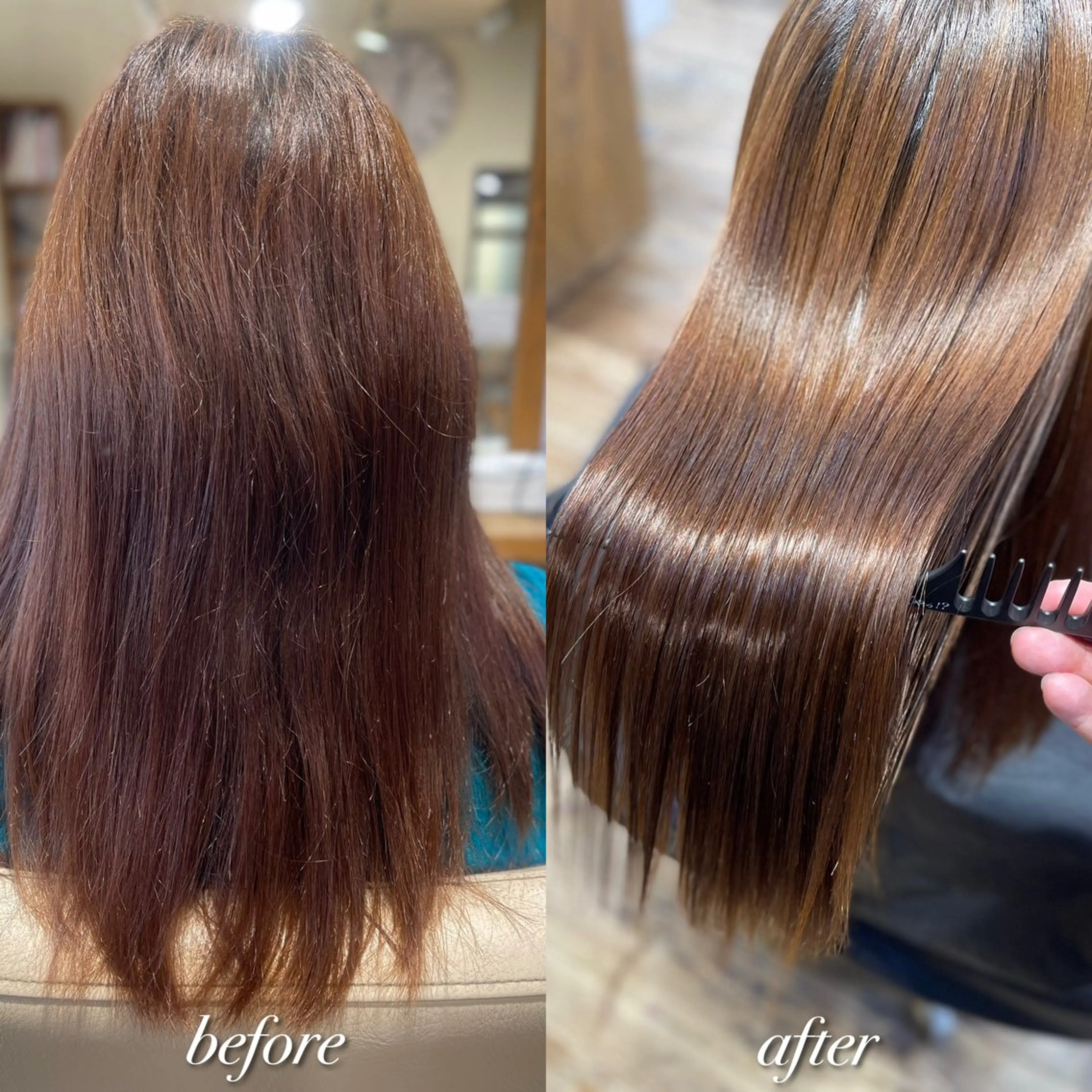 セミロング 髪質改善 縮毛矯正 髪質改善縮毛矯正 💍谷口克也のヘアスタイル