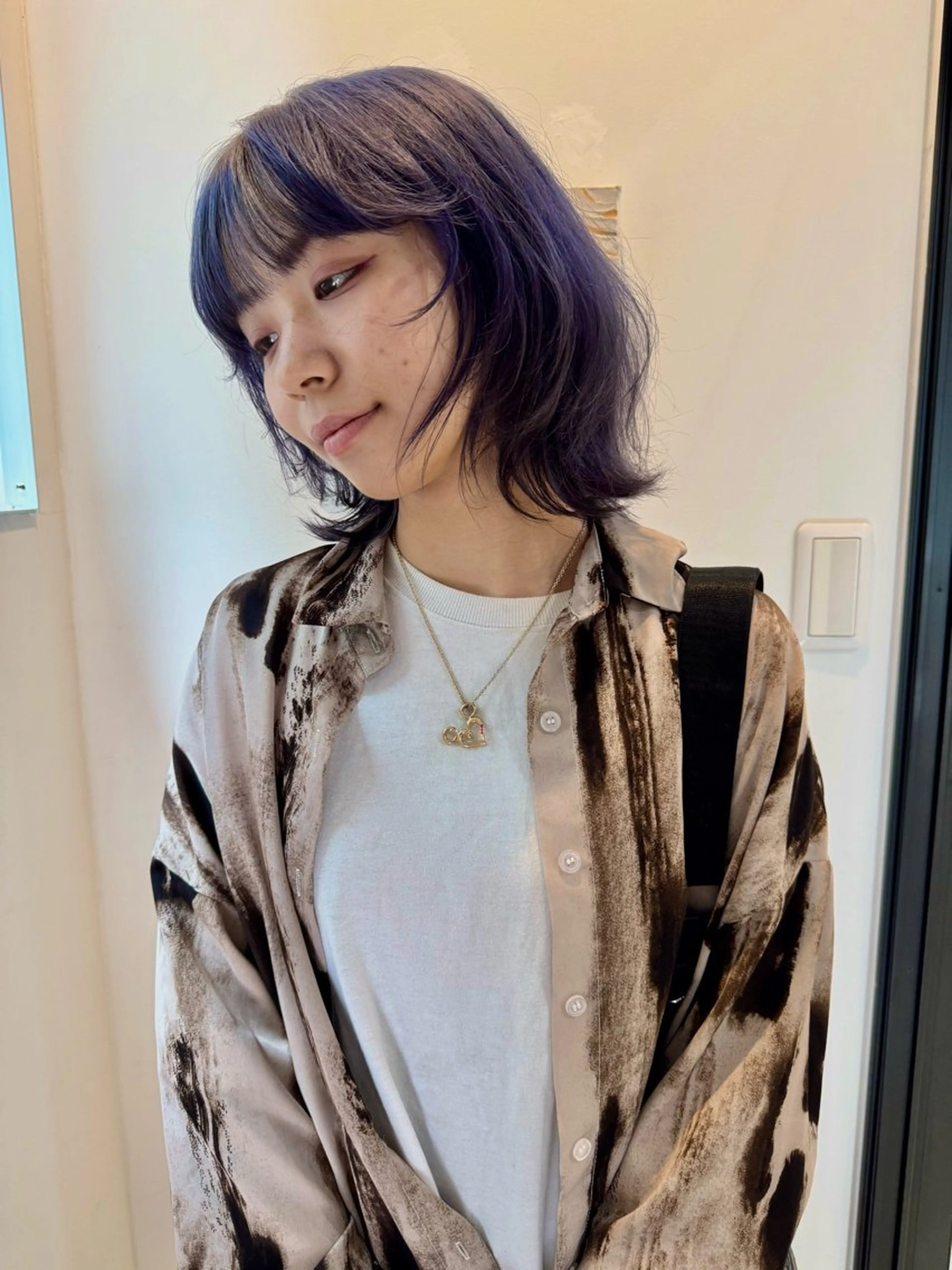 ミディアム カラー ヘアカラー コイデ リュウセイのヘアスタイル