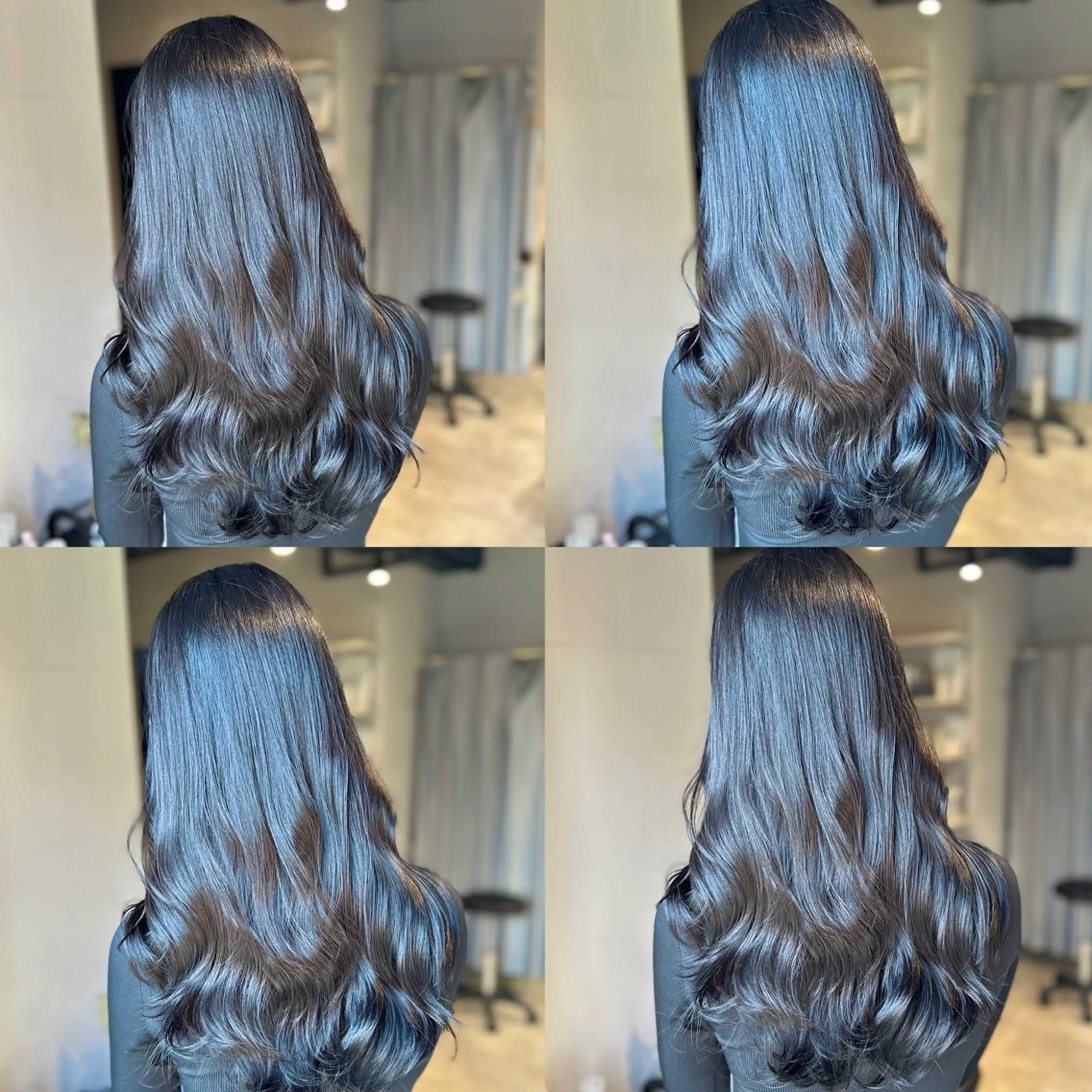 ロング 髪質改善 トリートメント KURO/韓国ヘア /レイヤーカットのヘアスタイル