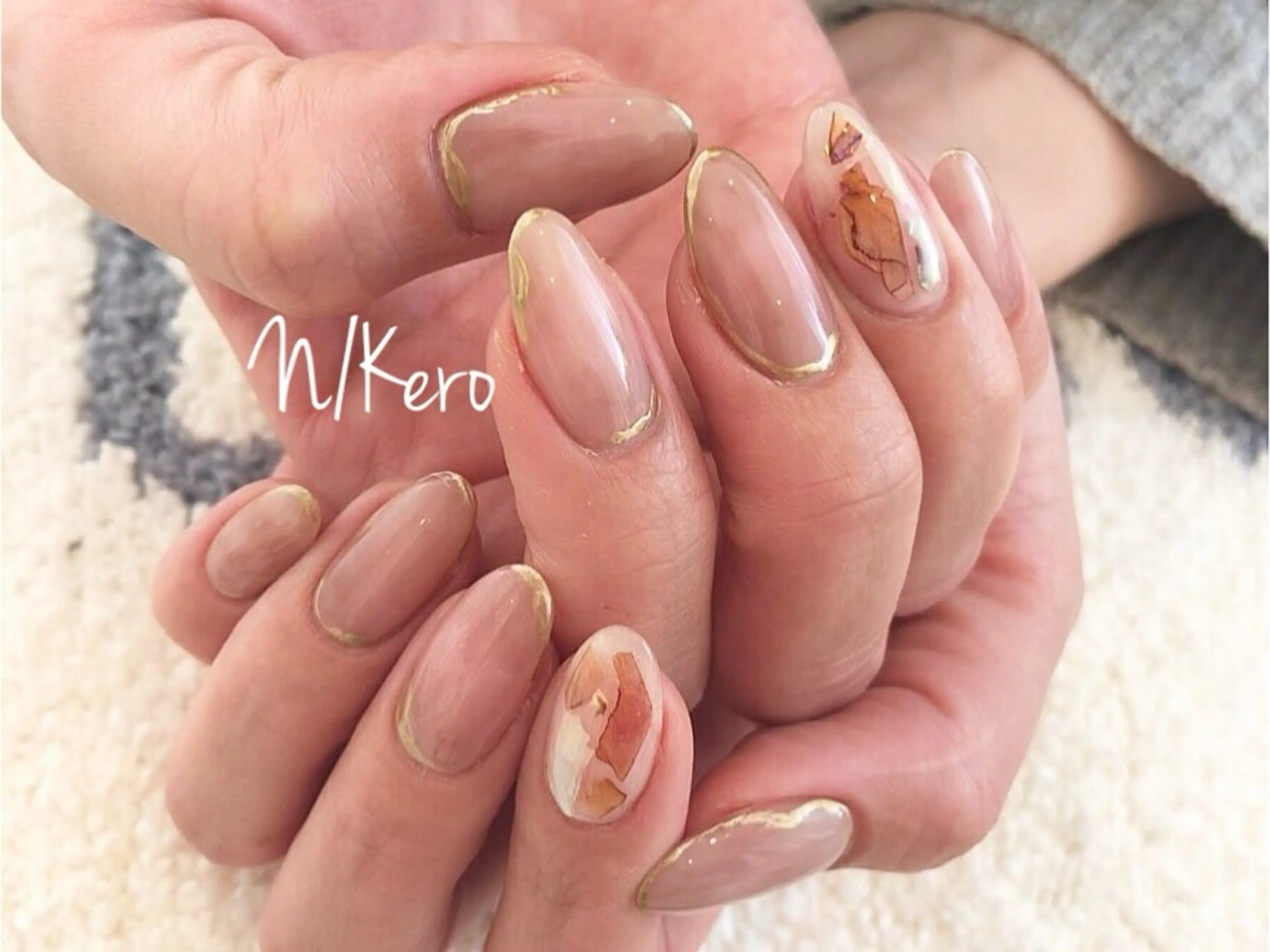 ネイル ニュアンスネイル ハンドネイル T. Kasumiのネイルデザイン