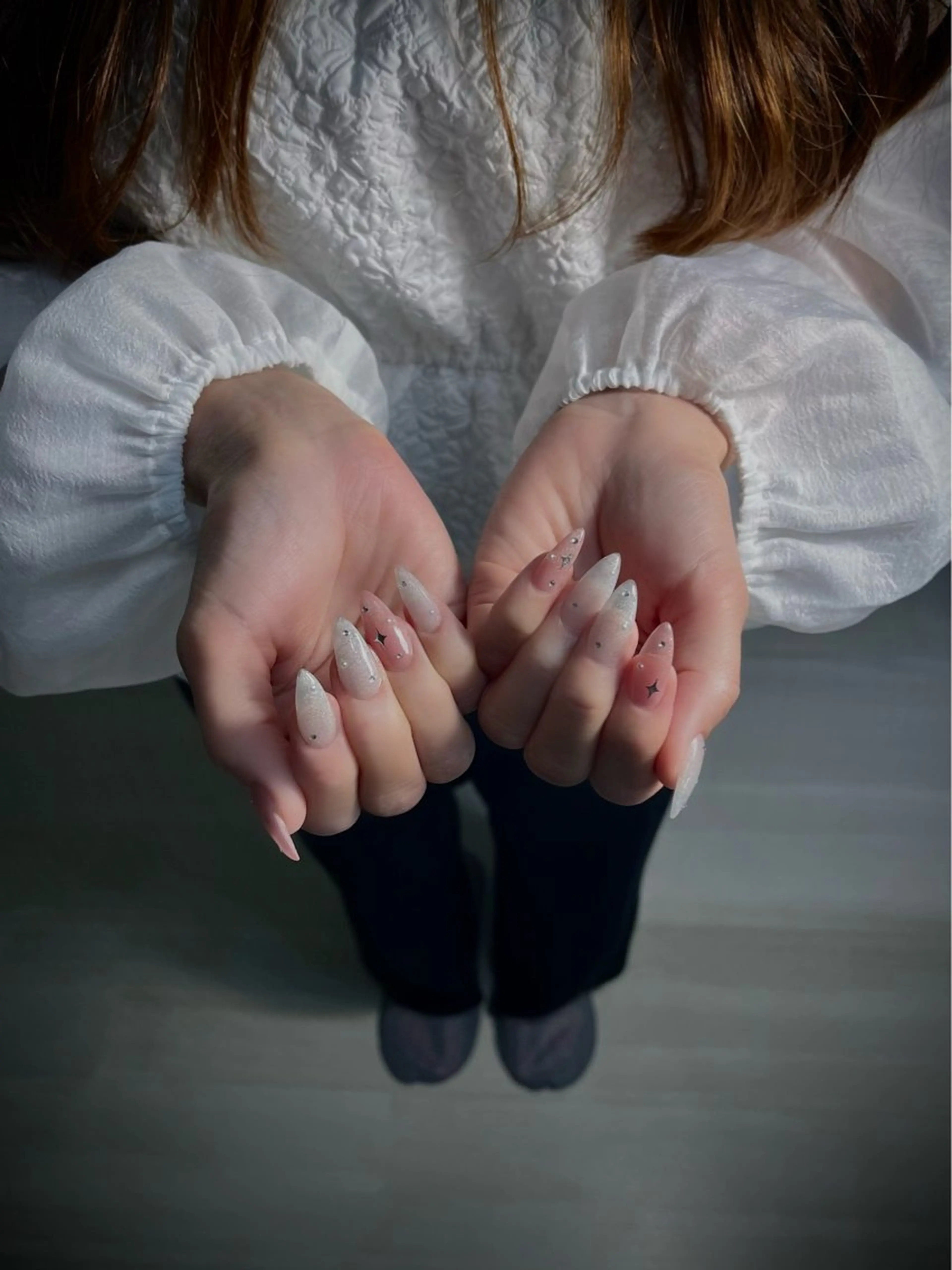 ネイル キラキラネイル マグネットネイル ワンカラーネイル スカルプネイル ワンホンネイル nine.🦋 YUKOのネイルデザイン