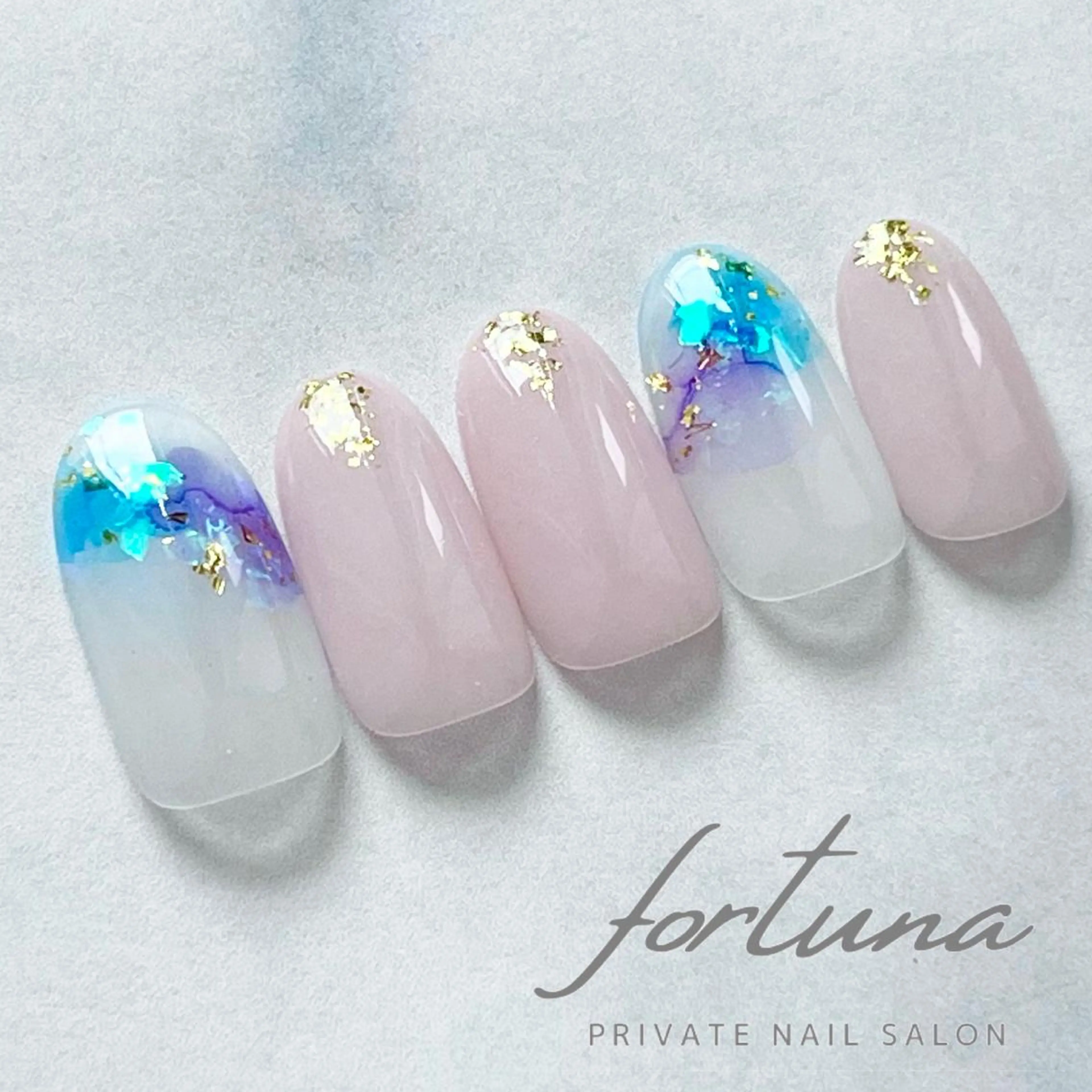 ネイル ジェルネイル ニュアンスネイル パラジェル シンプルネイル ハンドネイル fortuna 武藤裕美のネイルデザイン