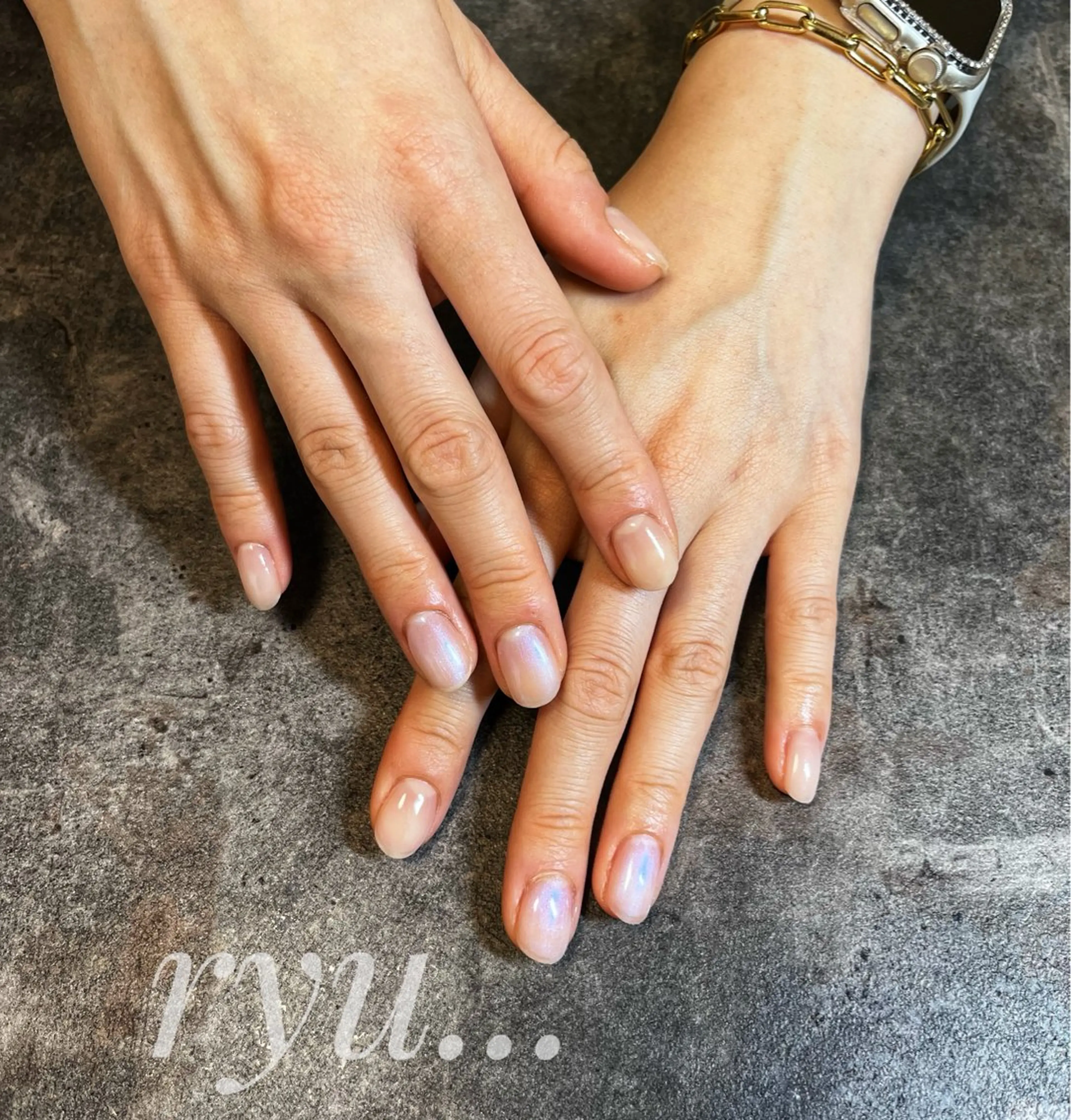 ネイル クリアネイル ジェルネイル シンプルネイル ハンドネイル 筒井 美穂のネイルデザイン