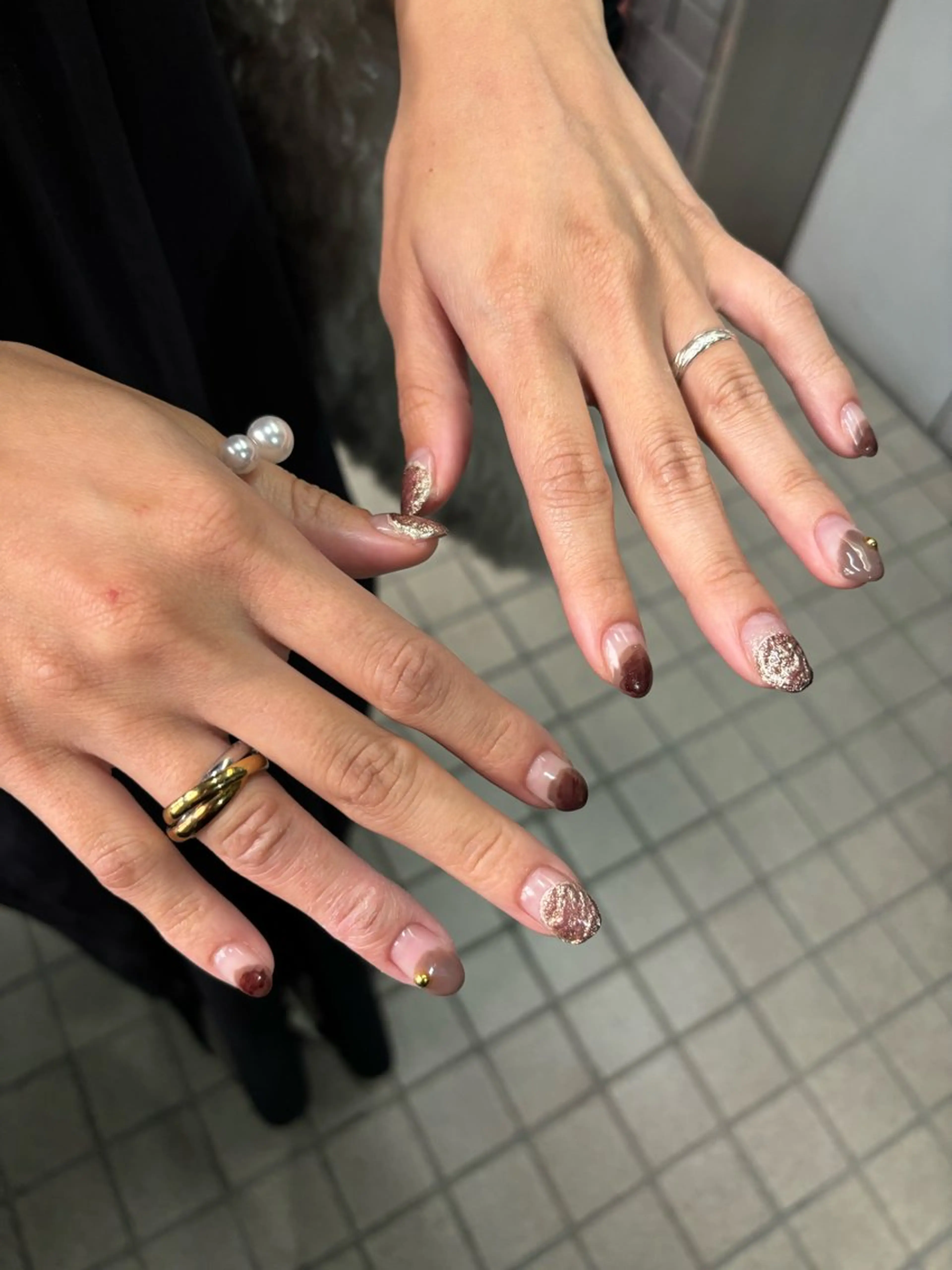 ネイル ニュアンスネイル 清家 楓夏のネイルデザイン