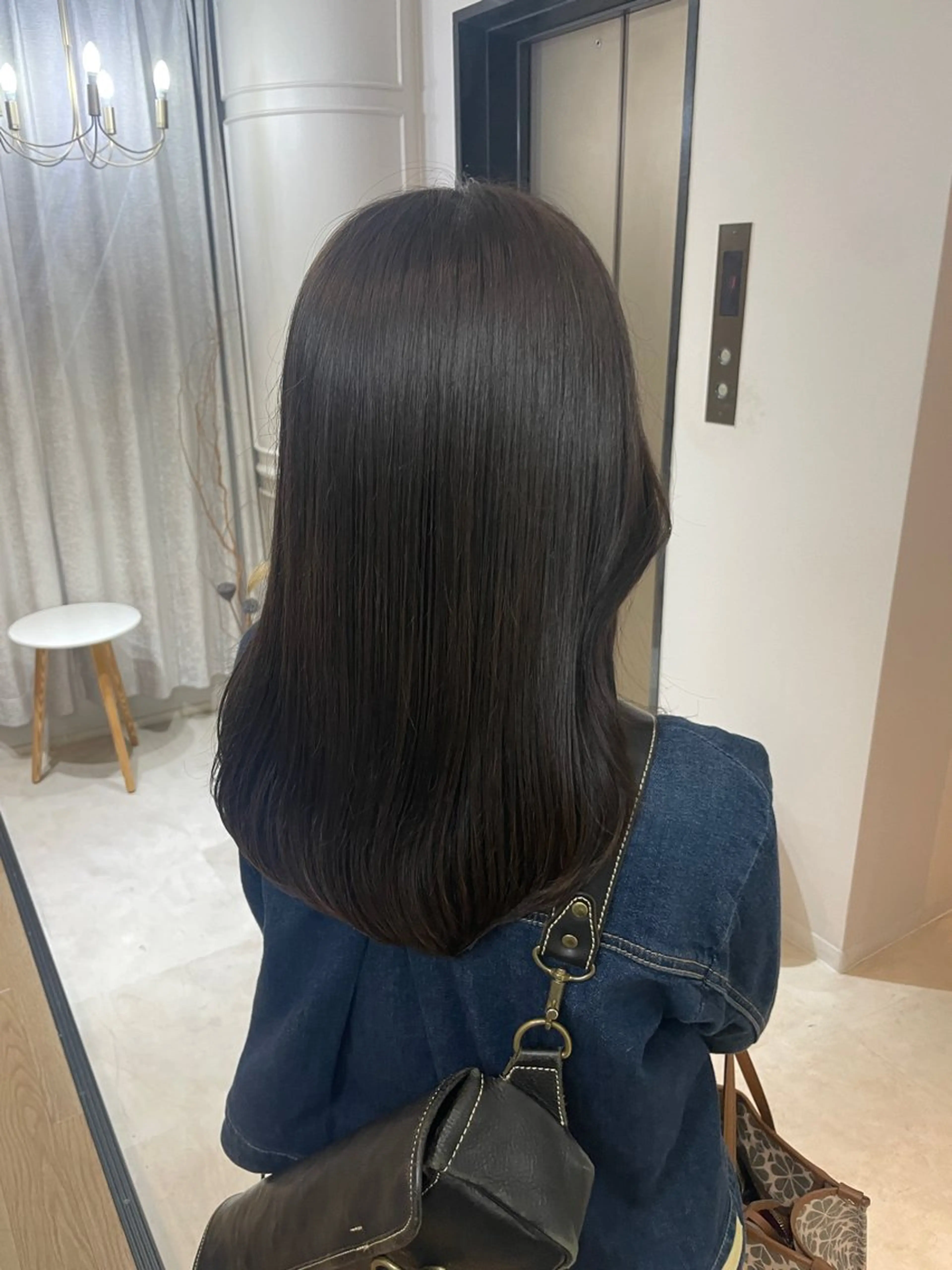 セミロング カラー カット ヘアカラー HARUKA韓国ヘア /Luana梅田のヘアスタイル