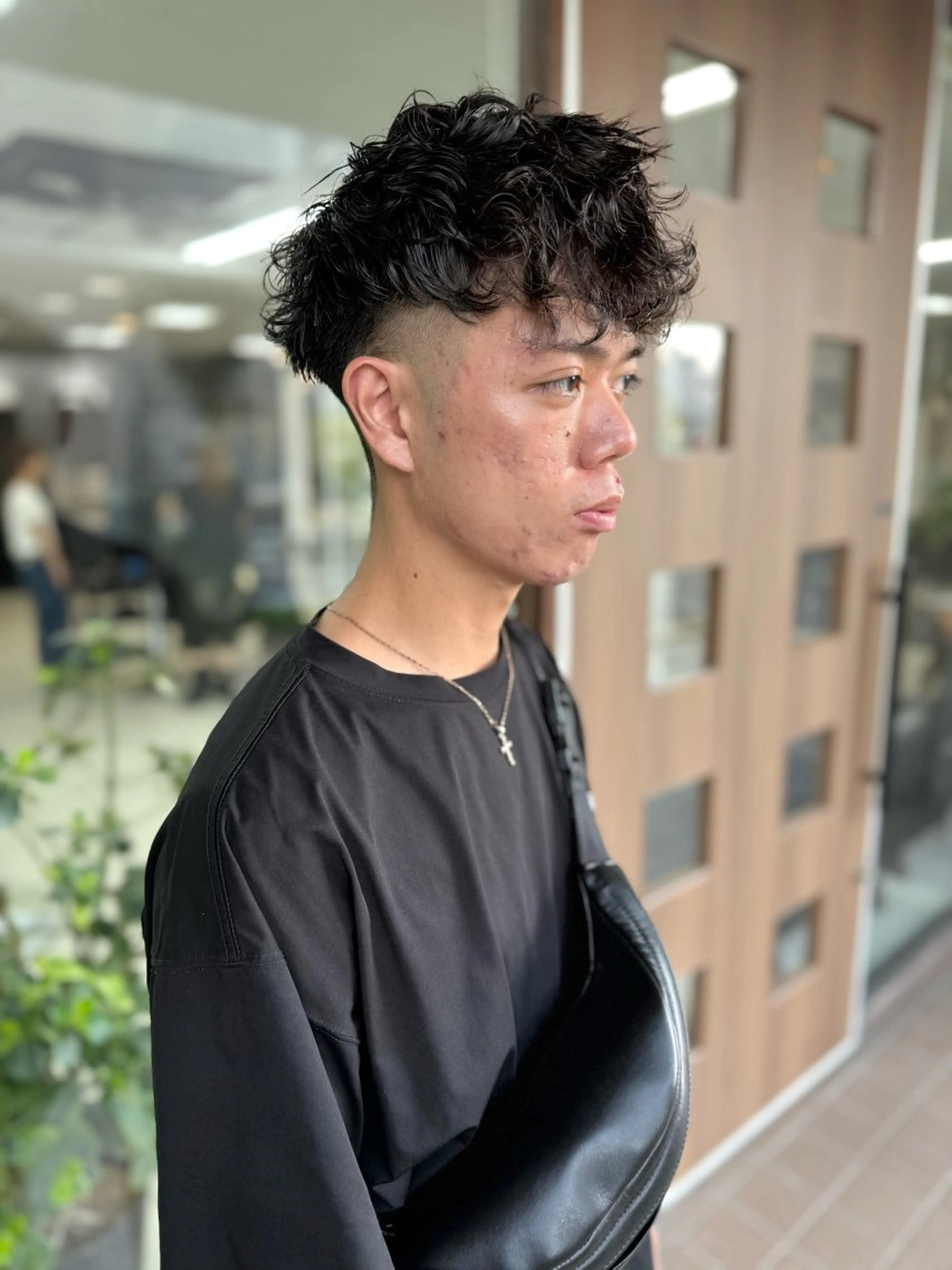 ショート パーマ メンズ スペインカール カット パーマ 湘南メンズパーマ / タカシマダイスケのヘアスタイル