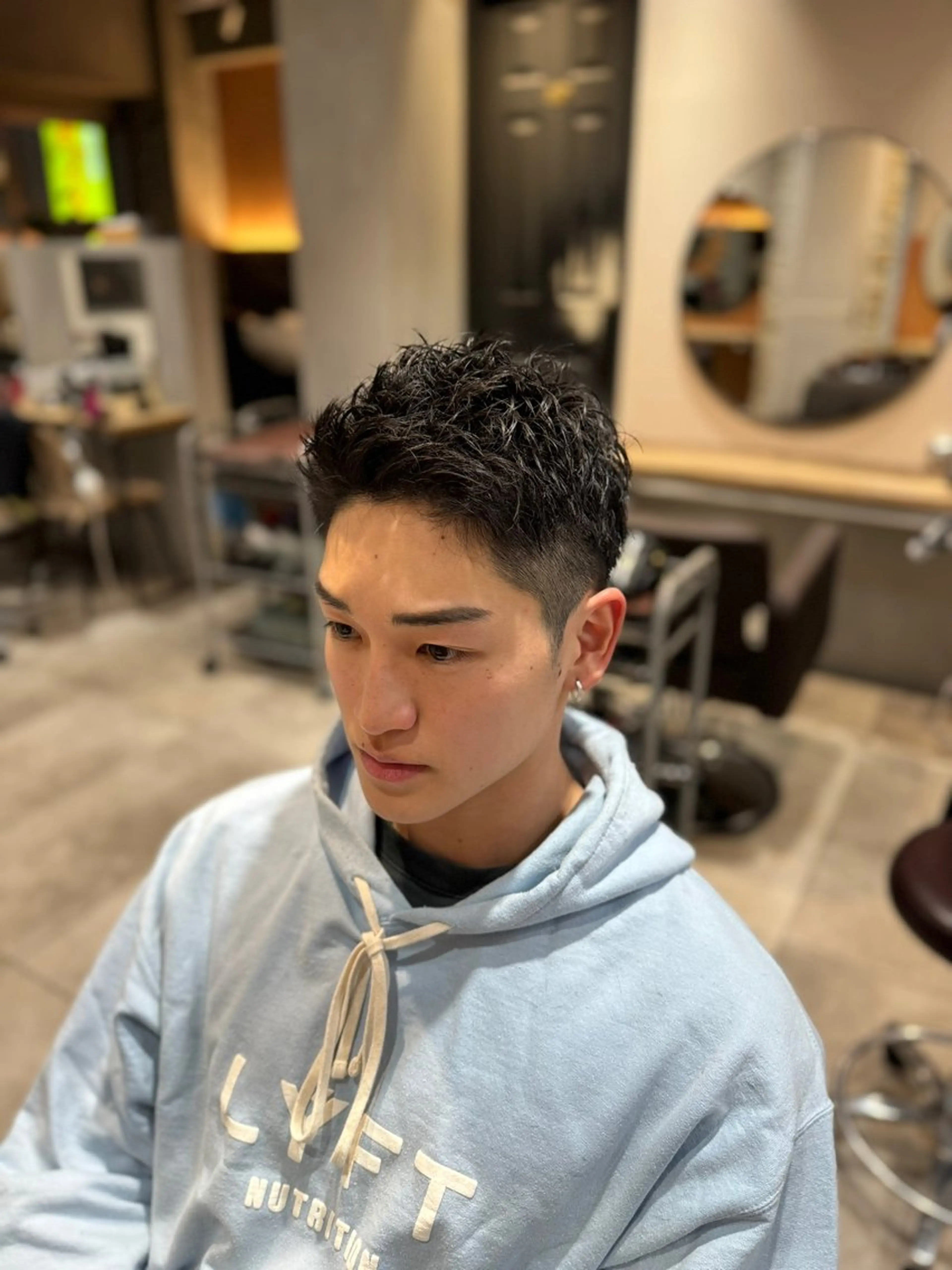 メンズ アップバング メンズショート メンズ特化 TAKUYAのヘアスタイル