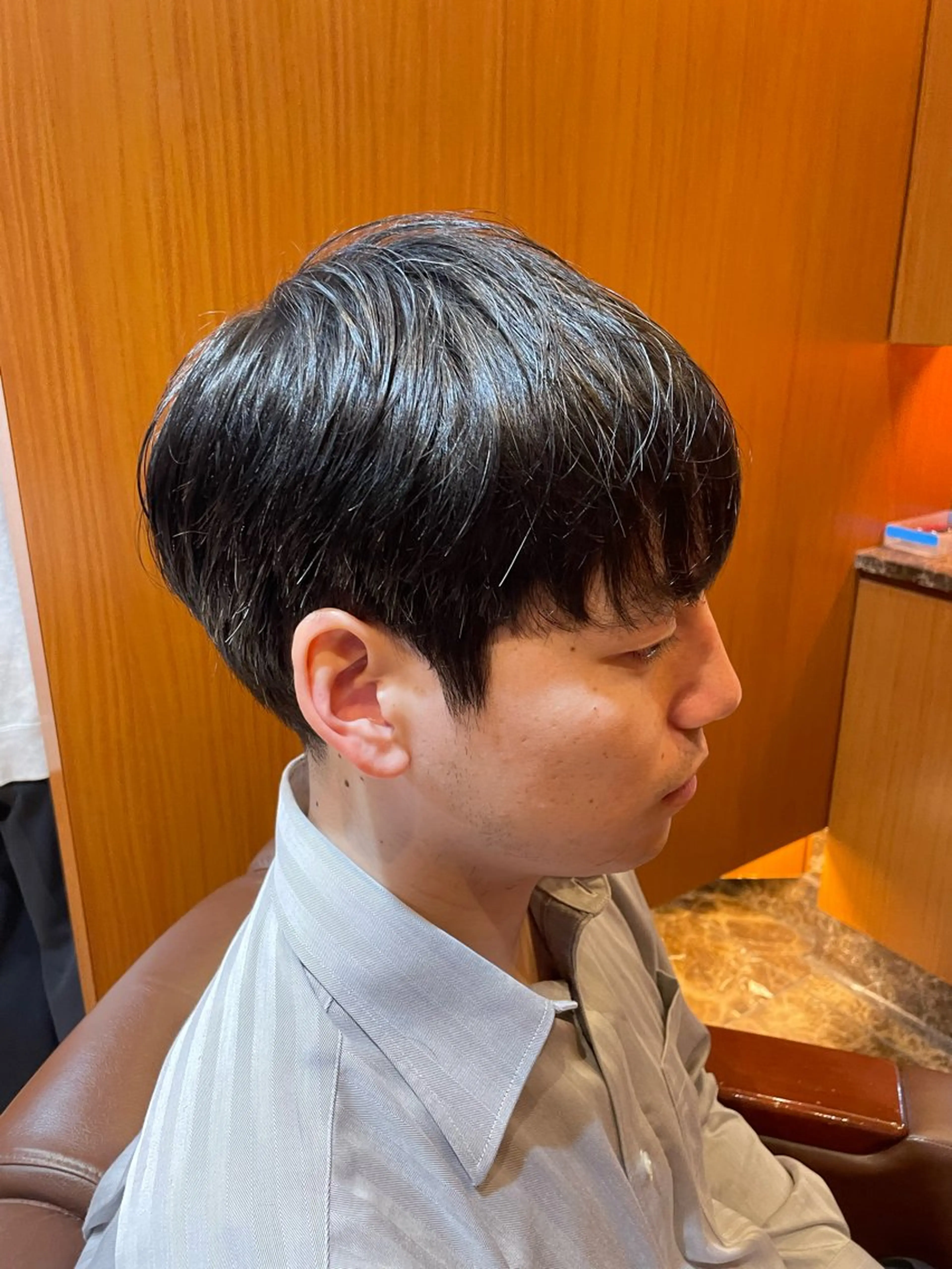 刈り上げないスタイルの写真