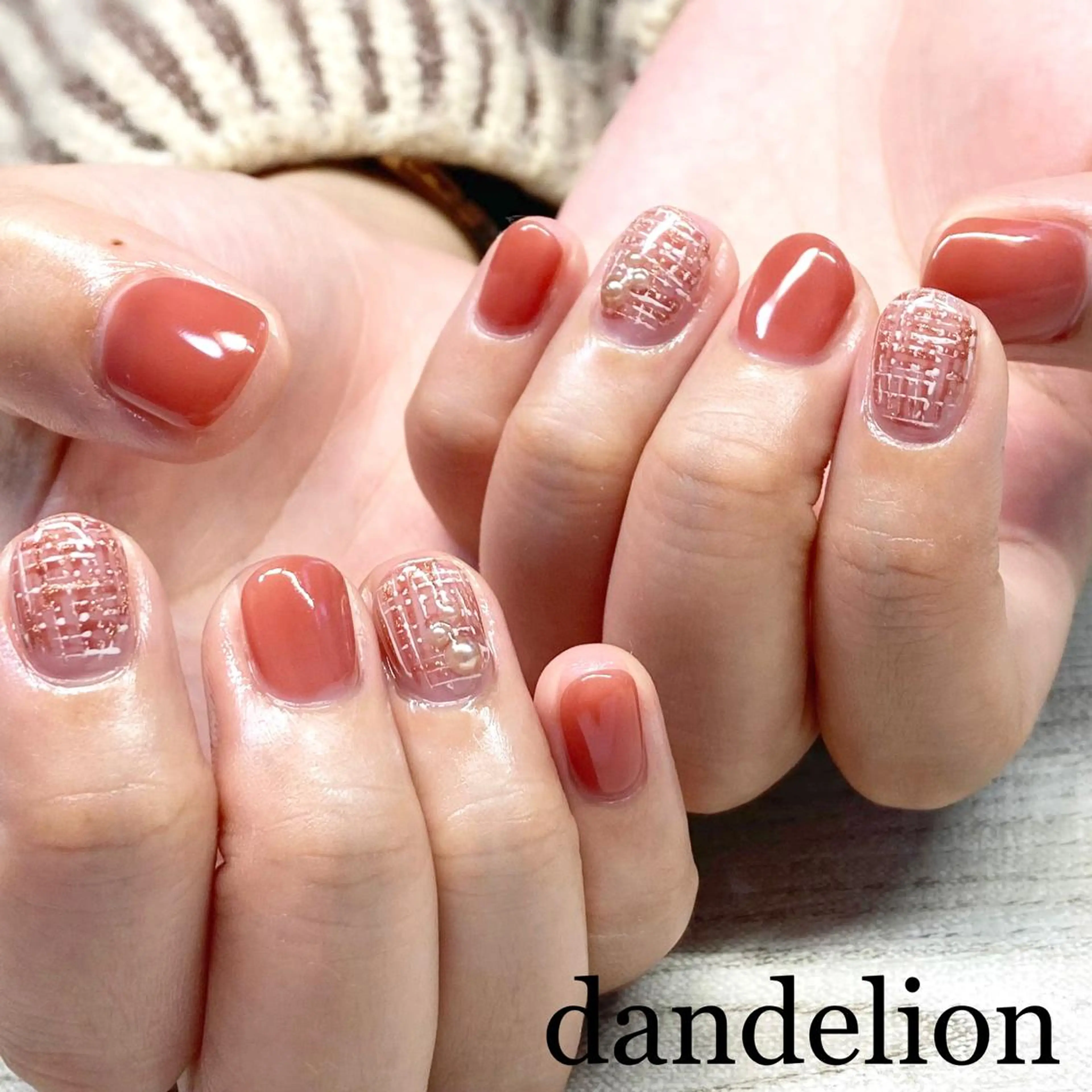 ネイル ハンドネイル ハンドケア dandelion ダンデライオンのネイルデザイン